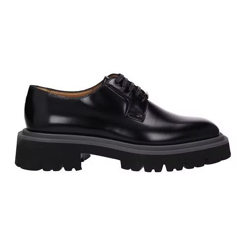 ob1o1e0424 Lace up Monkstrap in Black