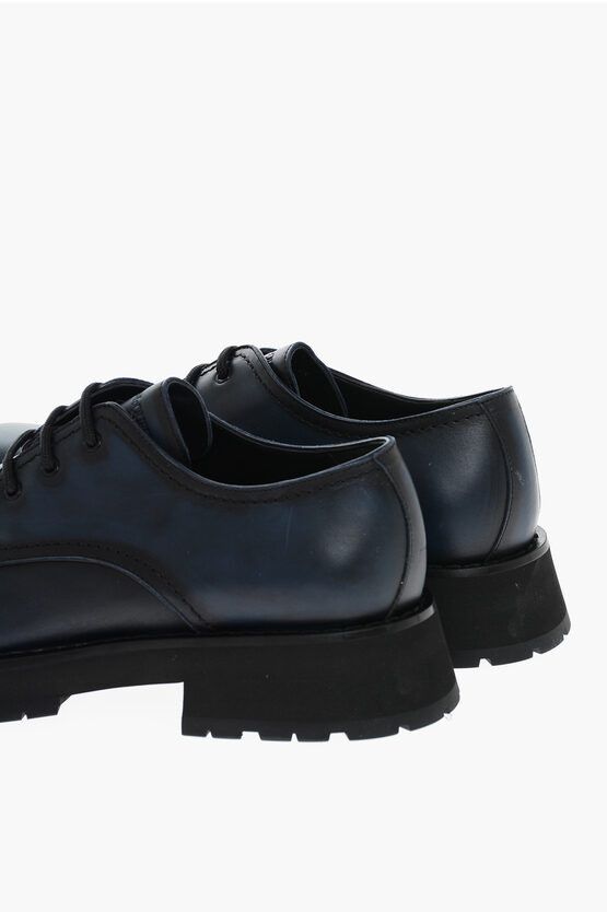 Alexander McQueen o1y1024 Laced Shoes in Midnight Blue Size US 7 / EU 40 - 3 Thumbnail