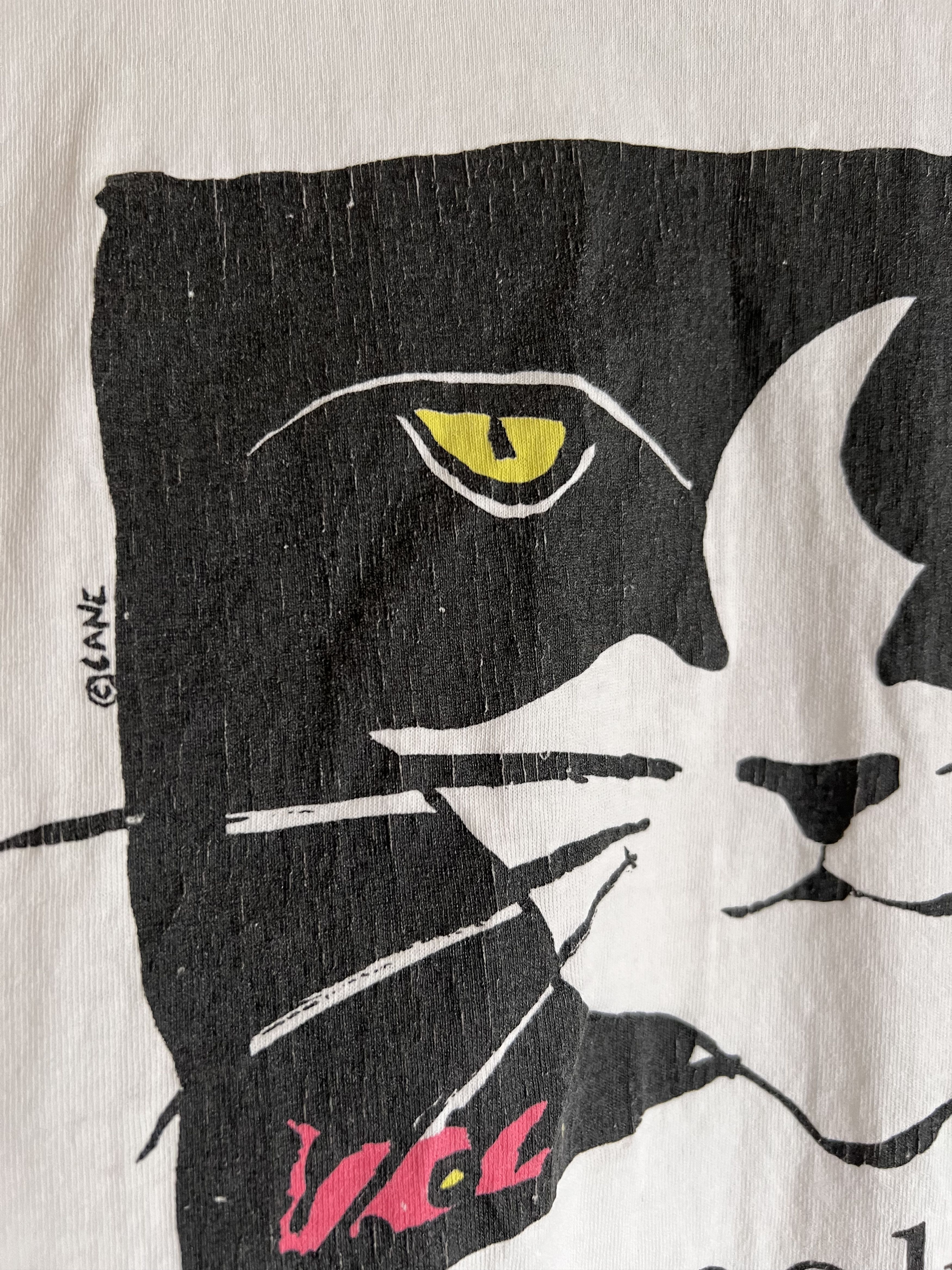 Vintage Vintage 90s Bill Clinton Socks First Cat Tee in White Size US XL / EU 56 / 4 - 3 Thumbnail