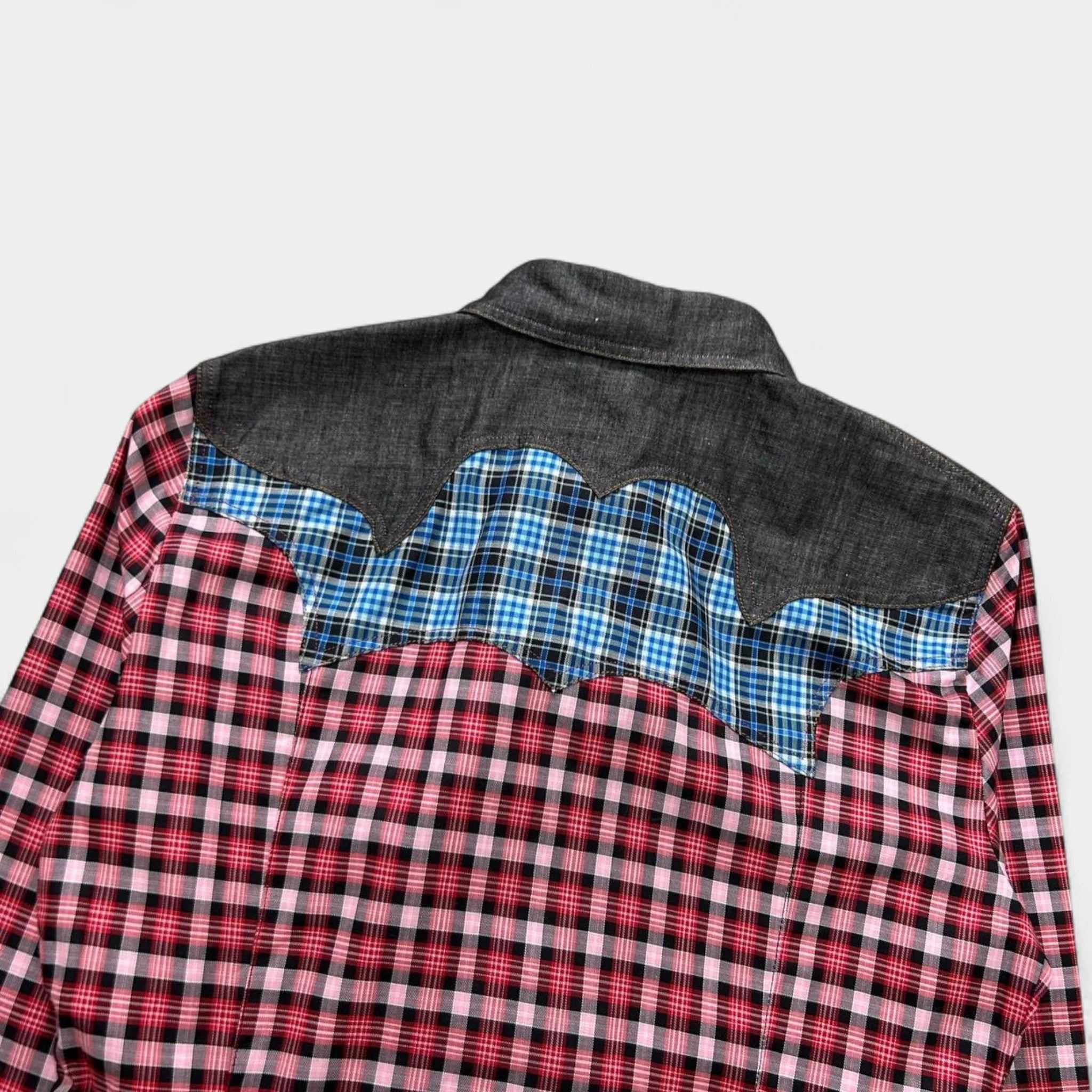 Just Cavalli Just Cavalli Western Checkered Multicolor Shirt Size US S / EU 44-46 / 1 - 7 Thumbnail