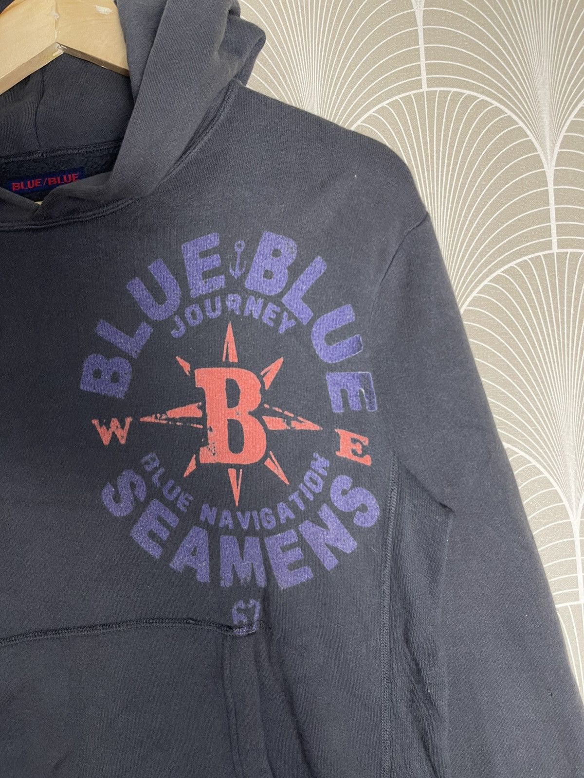Blue Blue Japan × Japanese Brand × Kapital 90s BLUE BLUE JAPAN NAVIGATION SEAMENS HOODIE Size US M / EU 48-50 / 2 - 4 Thumbnail