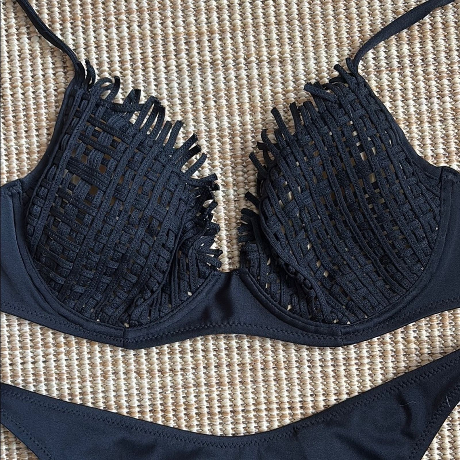 La Perla La Perla Black Triangle Bikini Swimwear Size 12 Size ONE SIZE - 5 Thumbnail