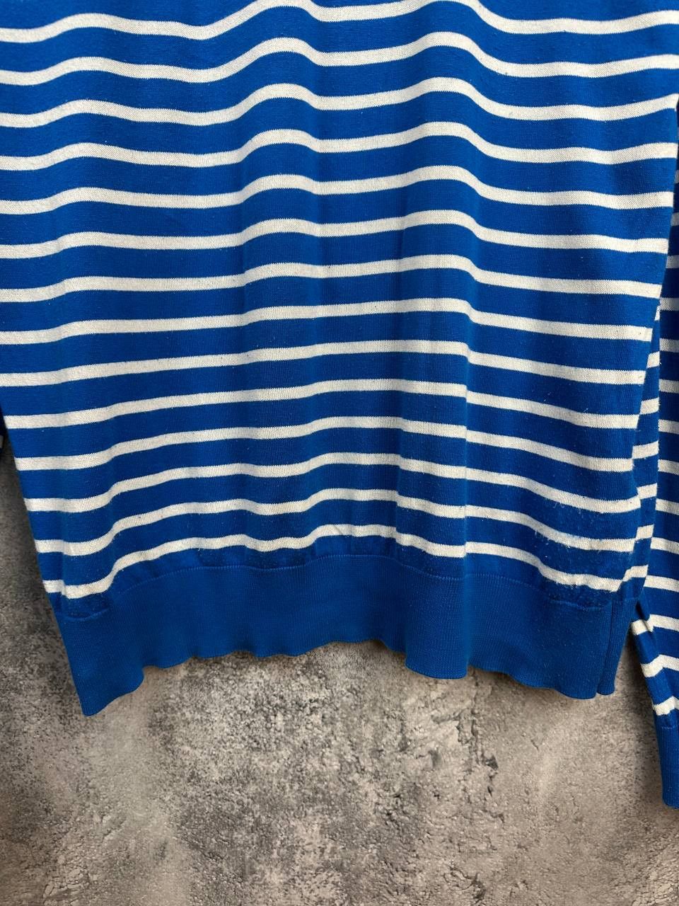 John Smedley John Smedley Sea Island Cotton Breton Stripe Knit Sweater Size US L / EU 52-54 / 3 - 7 Thumbnail