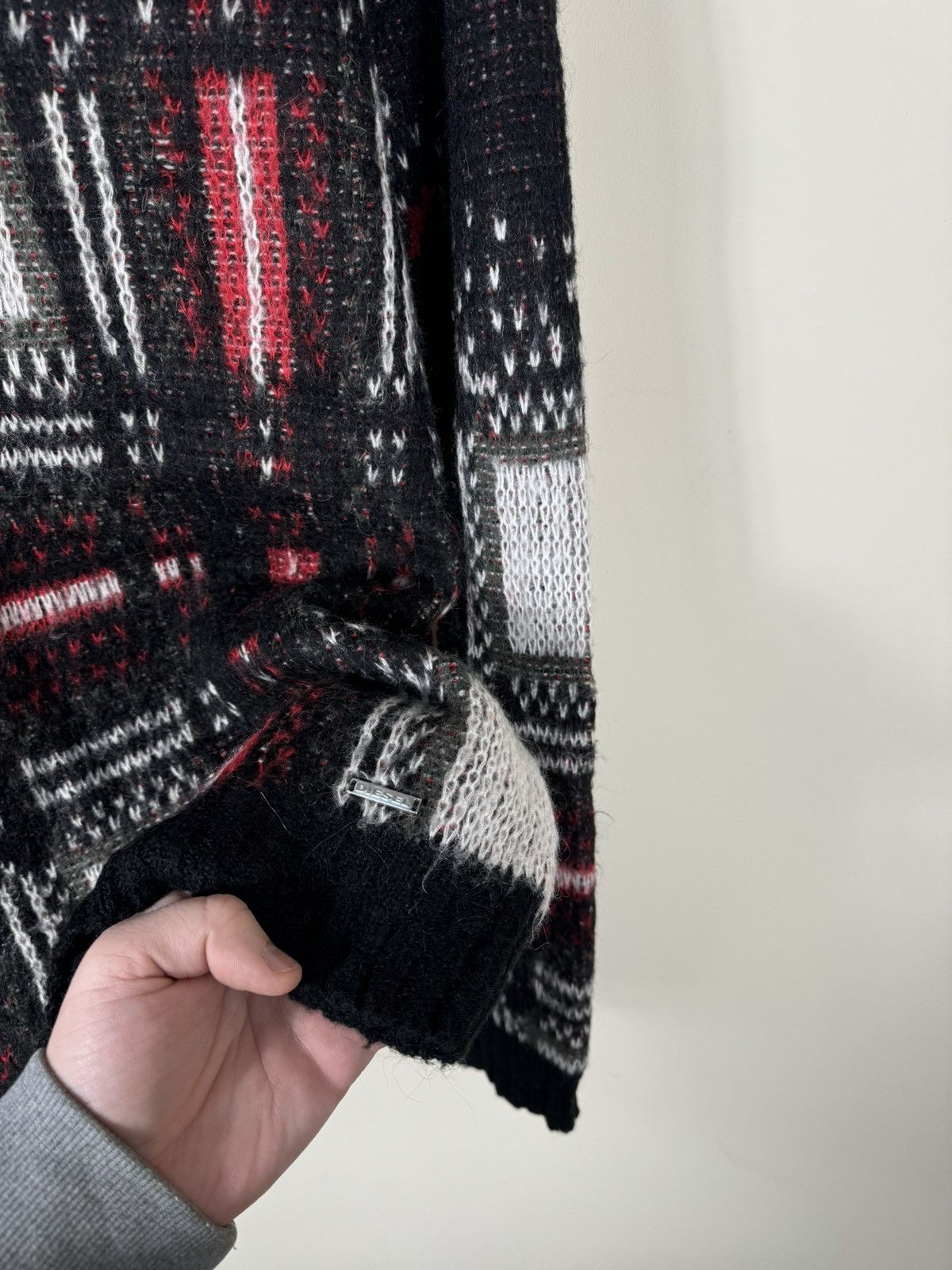 Diesel × Vintage Diesel Italian Yarn Mohair Sweater Size US L / EU 52-54 / 3 - 4 Thumbnail