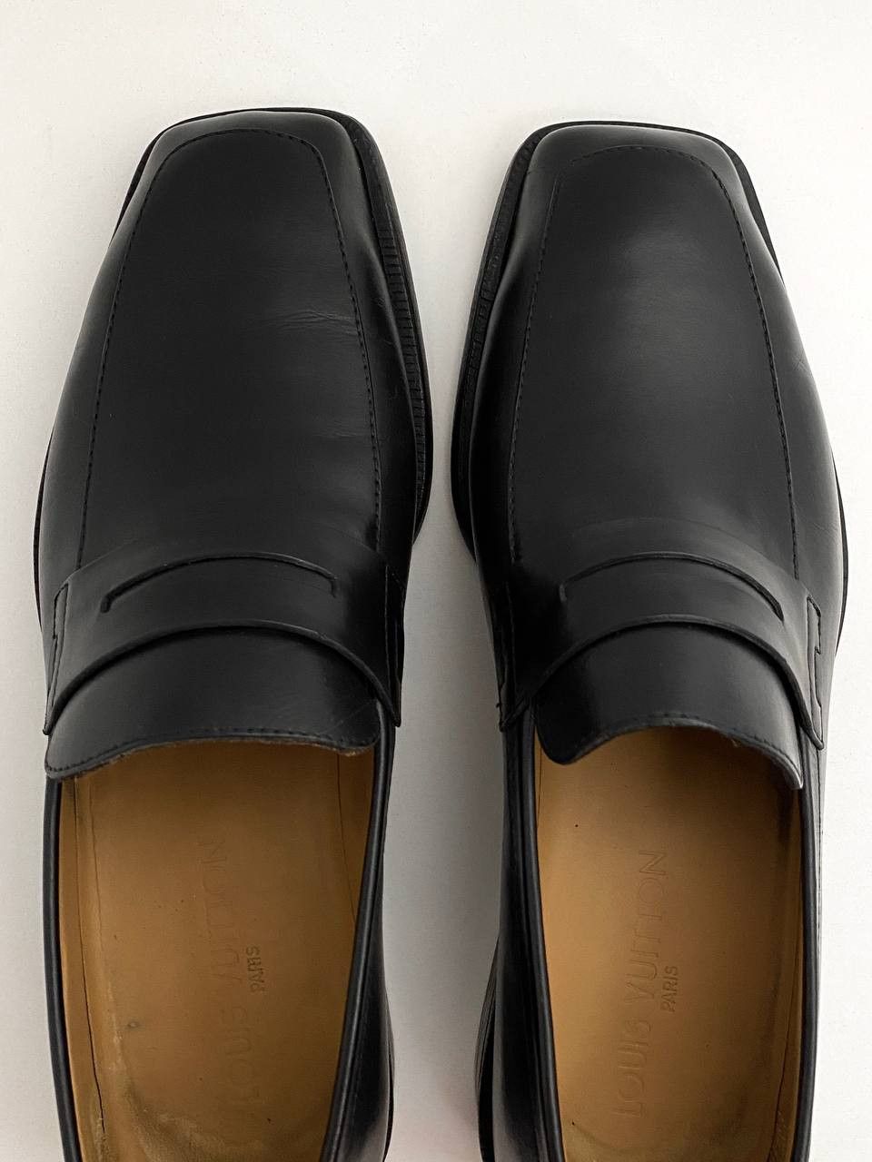 Louis Vuitton Louis Vuitton LV Black Leather Classic Loafer Dress Shoes Size US 9.5 / EU 42-43 - 9 Thumbnail
