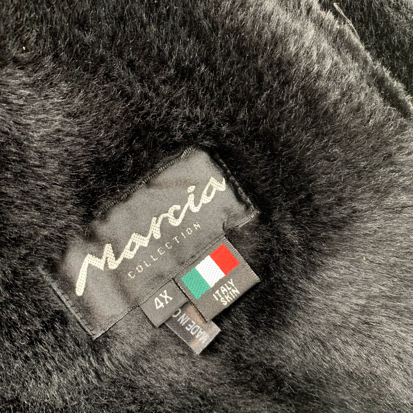 Vintage Marcia Jacket Womens 4XL Black Faux Fur Lined Italian Leather Suede Shearling 4XL Women’s Jacket Size XXL / US 16-18 / IT 52-54 - 3 Thumbnail