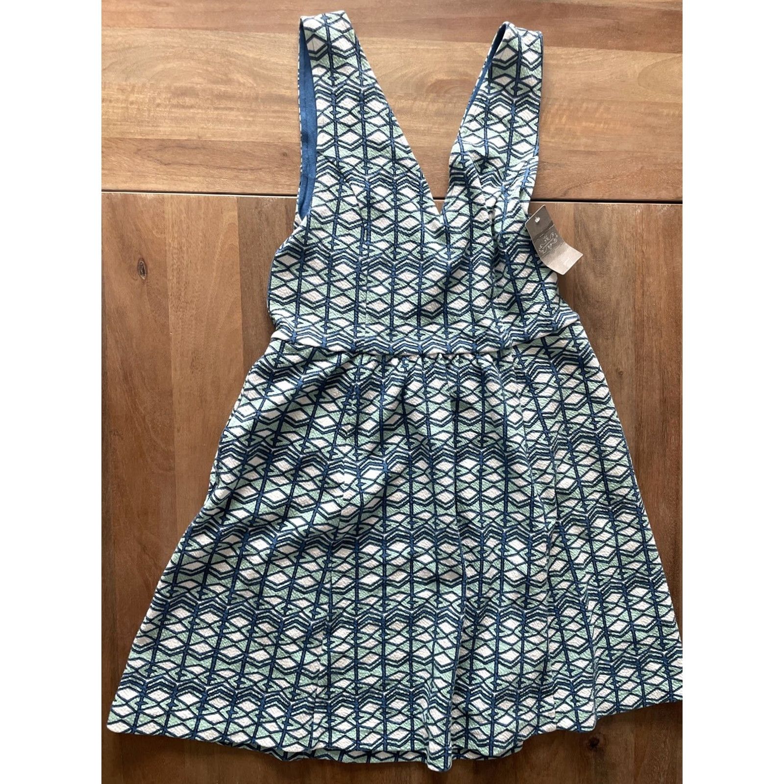 Anthropologie NWT Anthropologie Maeve Abstract Shift Mini Dress Womens 14 Pockets Back Cutout Geometric Knit Vintage No N/A Size XL / US 12-14 / IT 48-50 - 2 Thumbnail