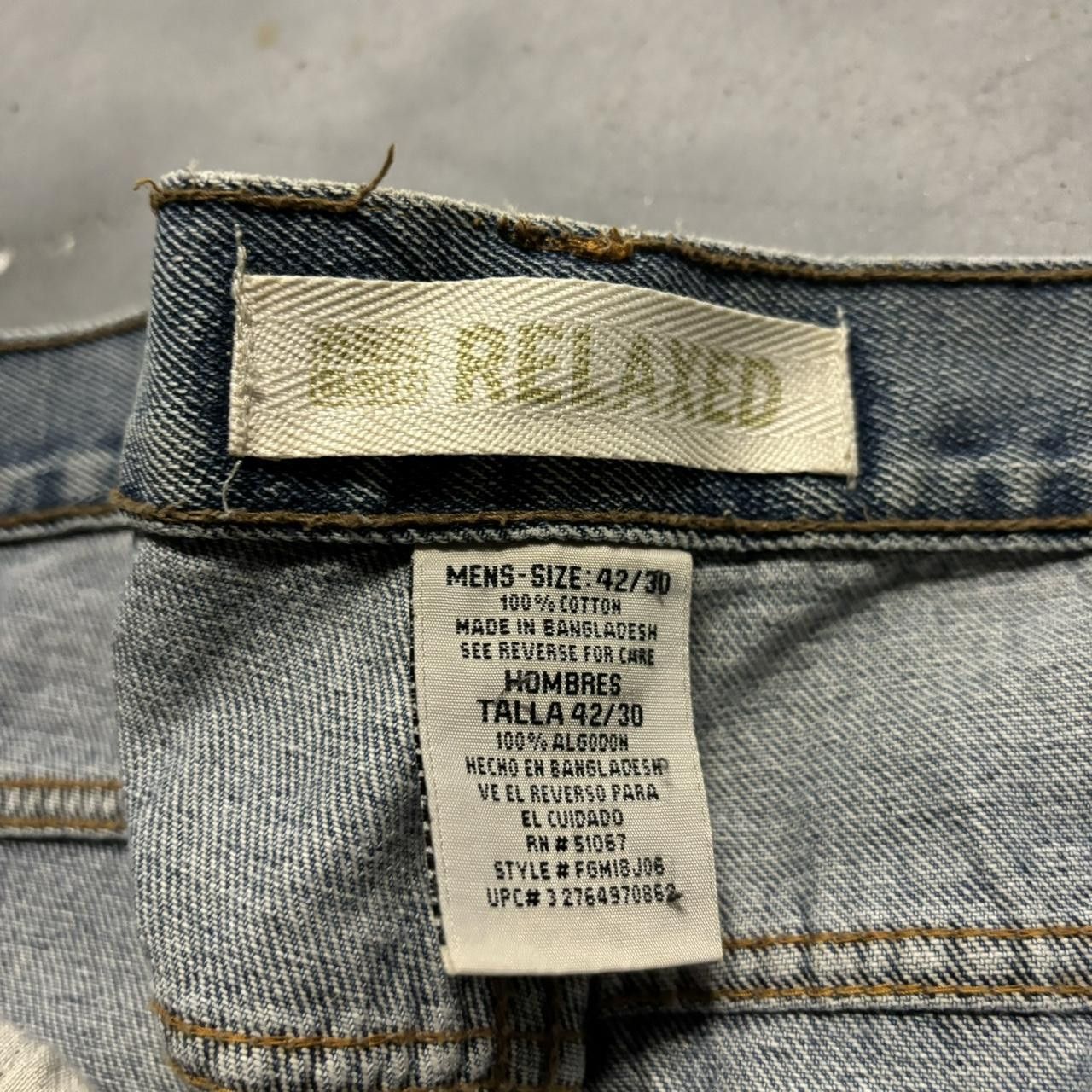 Japanese Brand × Vintage Crazy Vintage Y2K/2000s Baggy Medium Wash Skater Denim Jeans! Size US 42 / EU 58 - 7 Thumbnail