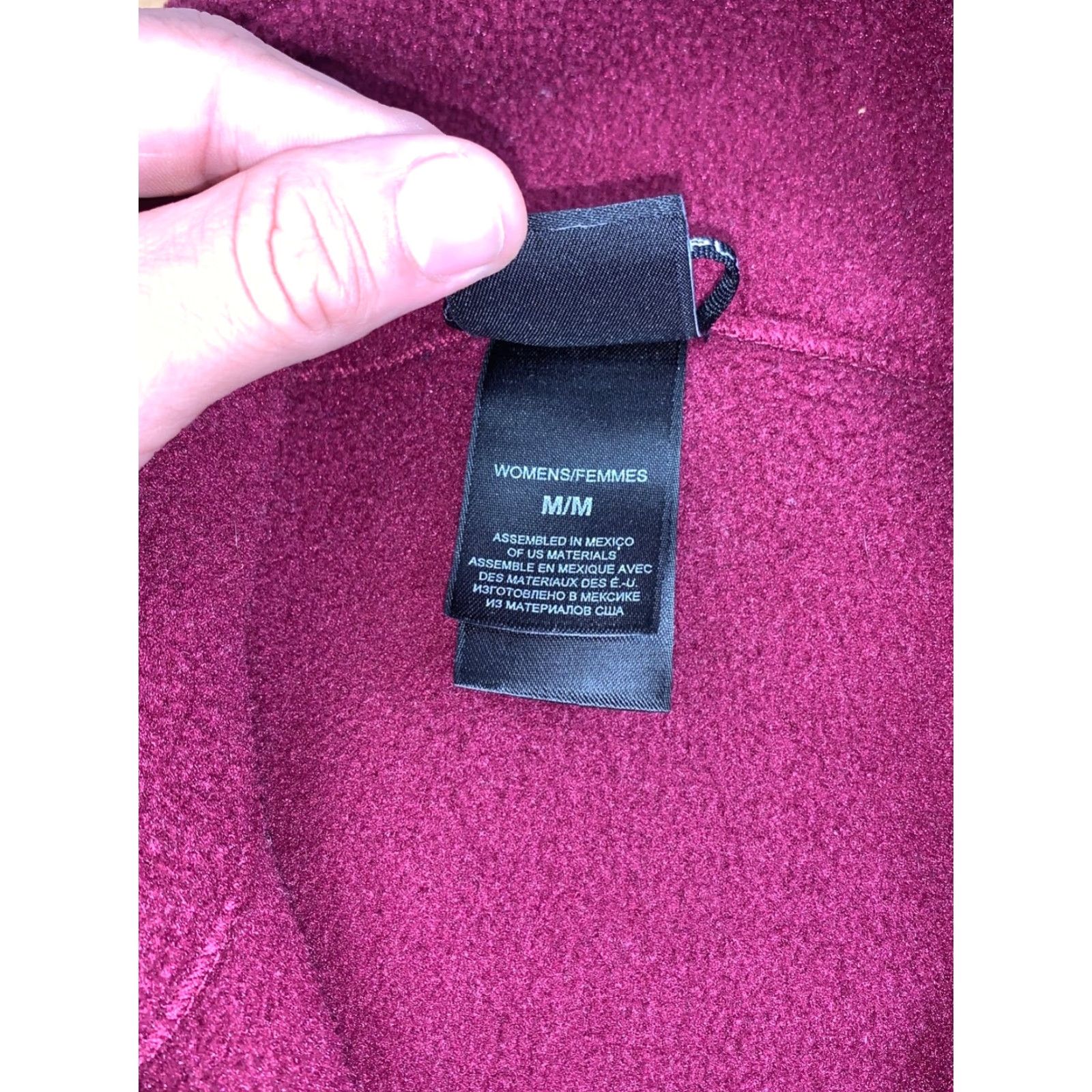 The North Face The North Face Fleece Jacket Womens M Burgundy Red Casual Outdoor Full Zip Jacket Size M / US 6-8 / IT 42-44 - 3 Thumbnail
