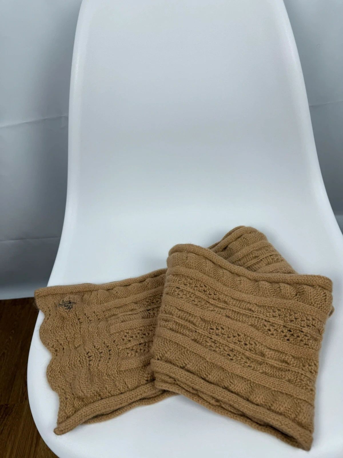 Lauren Ralph Lauren Lauren Ralph Lauren Wool Structured Knit Scarf Size ONE SIZE - 8 Thumbnail