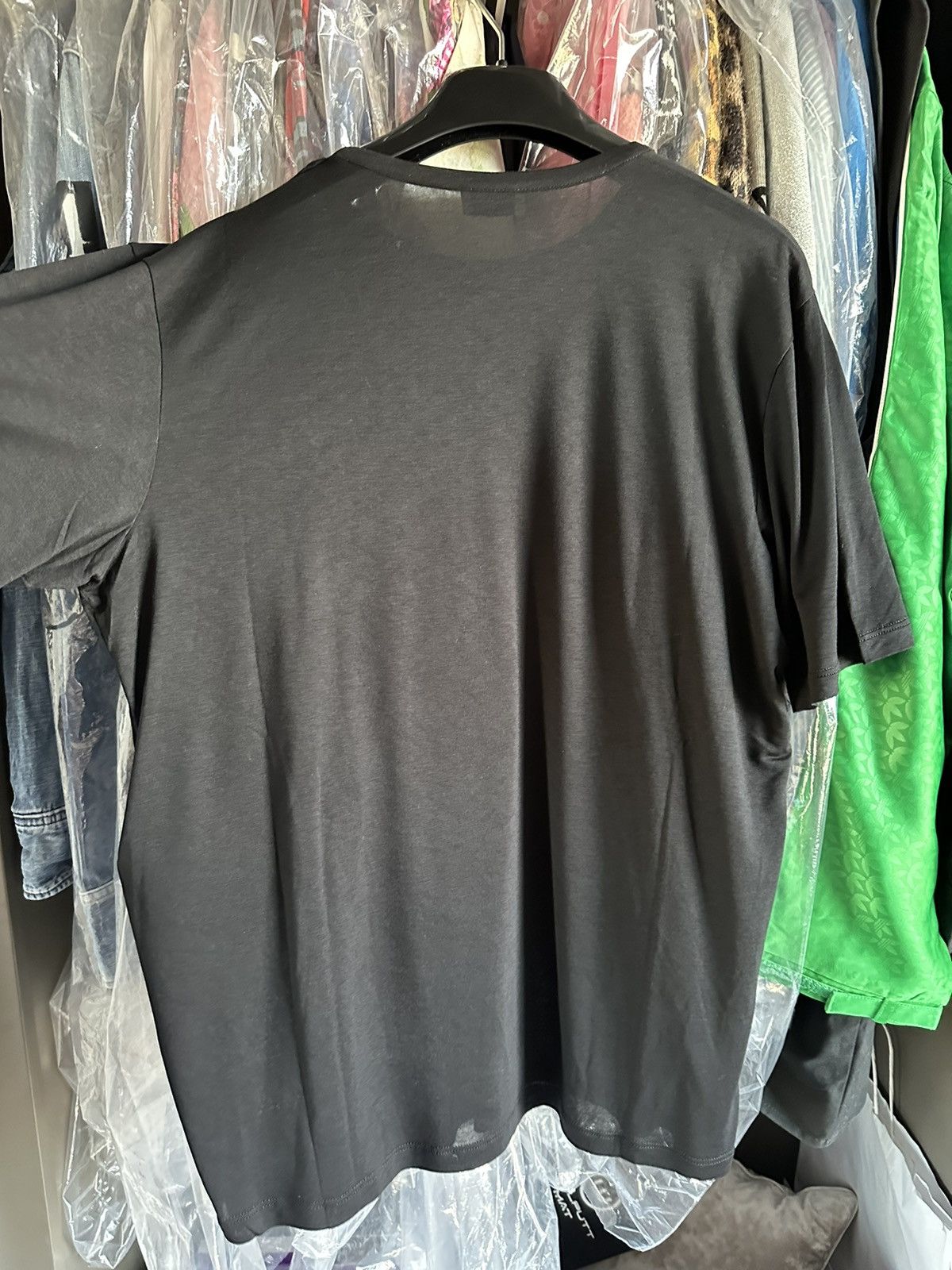 Saint Laurent Paris $620 FW23 Saint Laurent black logo viscose t shirt BNWT M Size US M / EU 48-50 / 2 - 16 Thumbnail
