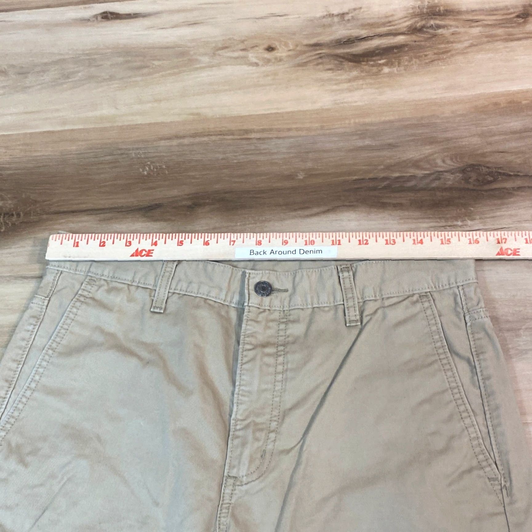 Levi's Levi's Chino Pants Straight Fit Casual Trousers Size 32x32 Men's Beige Cotton Button Front Pockets 500 Series Size US 32 / EU 48 - 2 Thumbnail