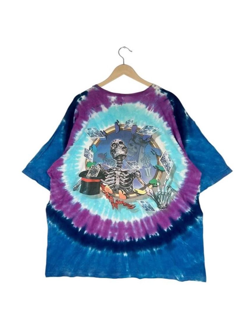 Band Tees × Liquid Blue × Vintage Vintage 90s Grateful Dead Band/ Oversize Disstressed Tees Size US XXL / EU 58 / 5 - 2 Thumbnail