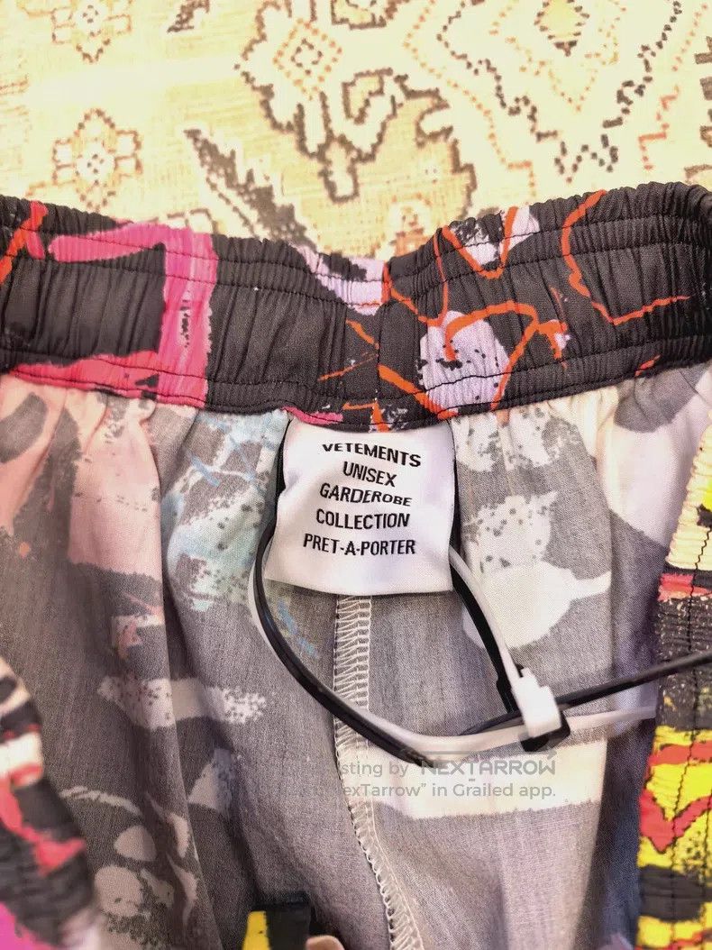 Vetements VETEMENTS size XS Graffiti Wide Leg Pants in Black Size US 26 / EU 42 - 3 Thumbnail