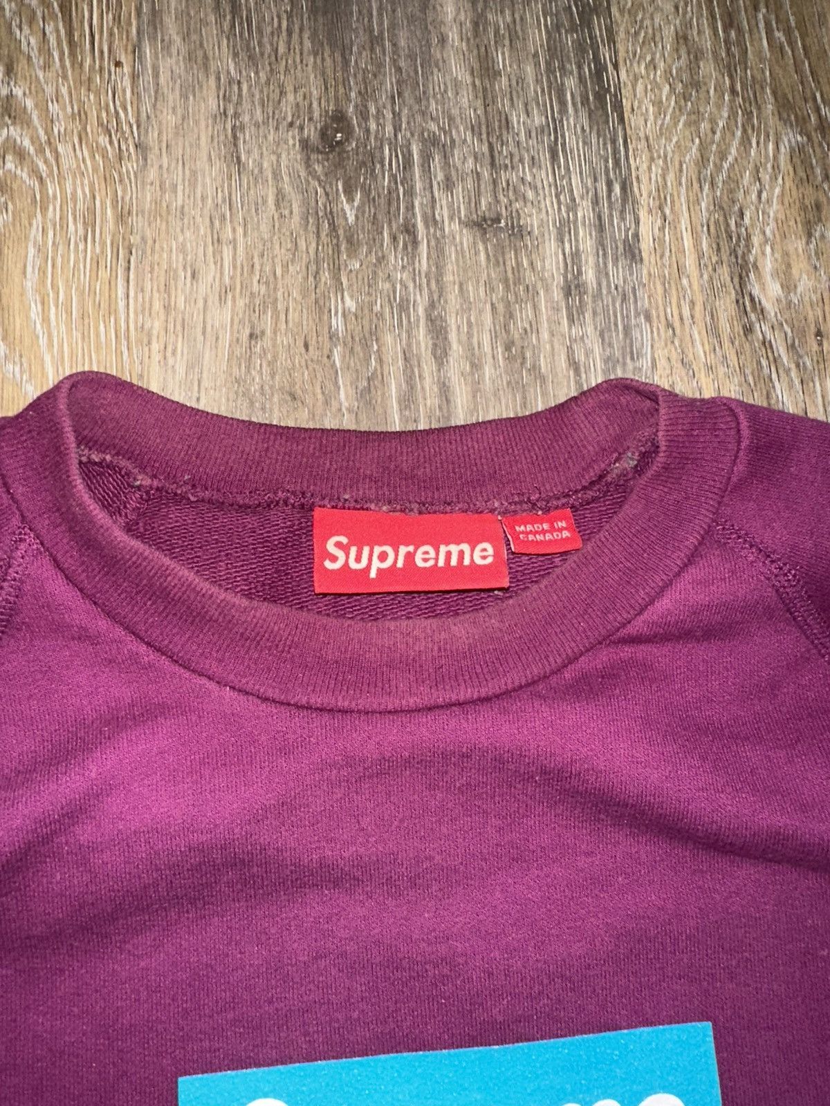Supreme 2007 supreme teal screen printed box logo crewneck Size US L / EU 52-54 / 3 - 6 Thumbnail