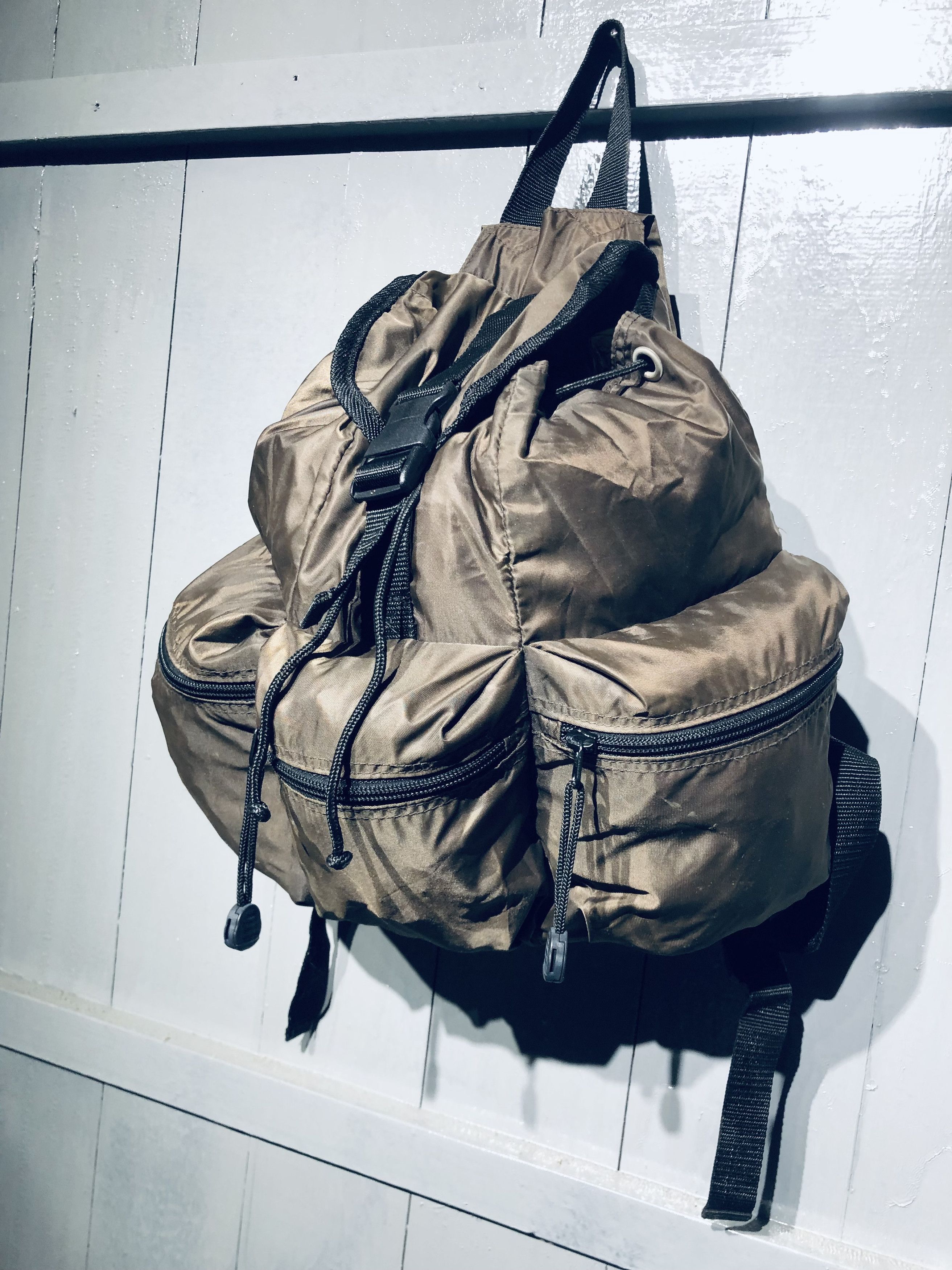 Japanese Brand Japanese Nylon Style 3 Pocket Outside Backpack Size ONE SIZE - 6 Thumbnail