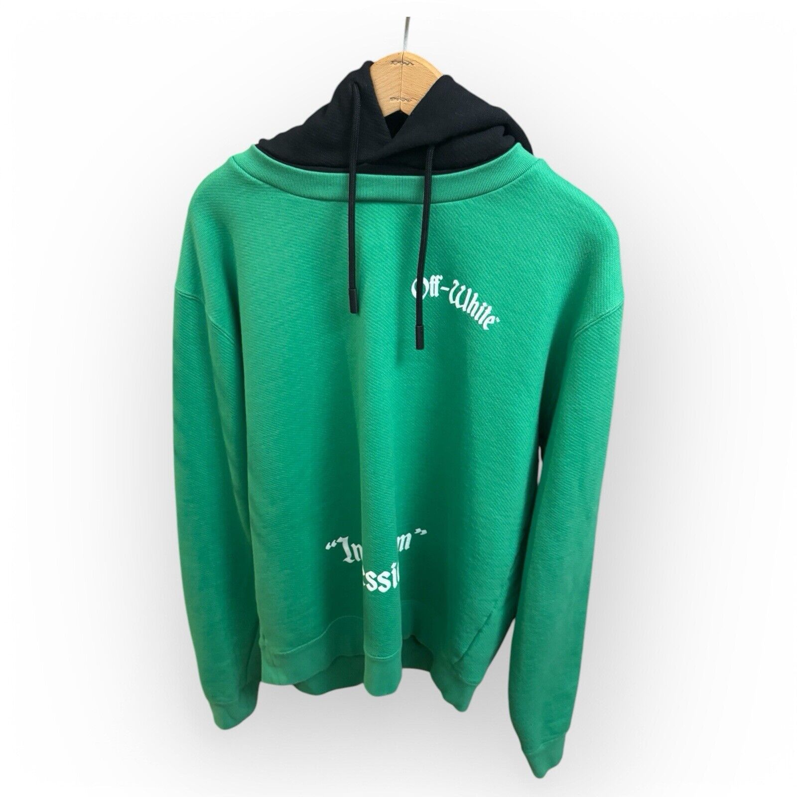 パーカー・フーディ Off-White 'Green Bacchus Skate' Sweatshirt OFF-WHITE】GREEN BACCHUS SKATE HOODIE(BLACK) | AYIN