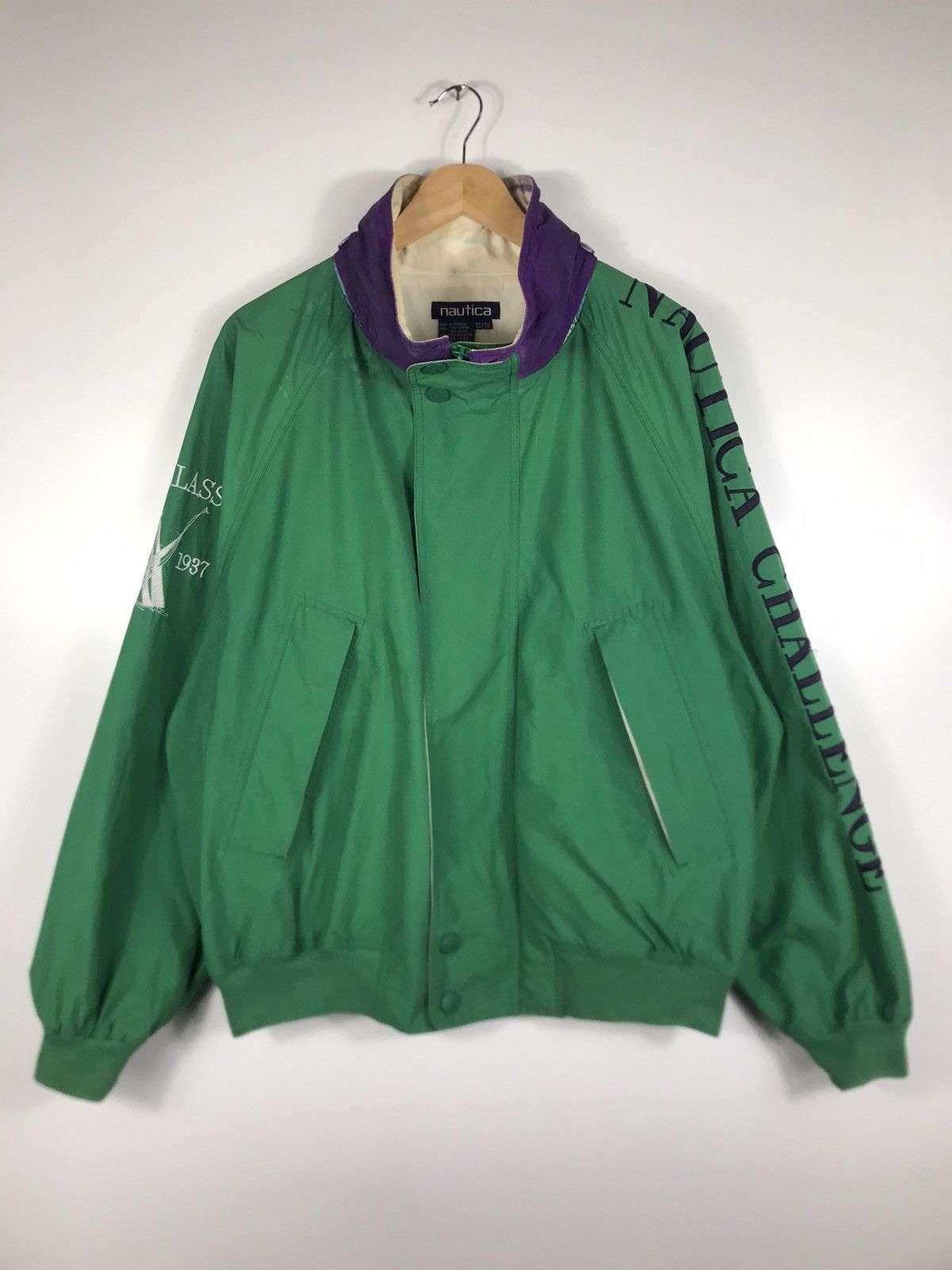 Nautica ⚡️Vintage Nautica Challange Windbreaker Jacket Size US XL / EU 56 / 4 - 1 Thumbnail