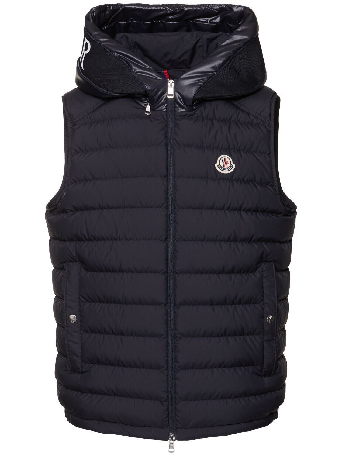 Moncler MONCLER Bourget $1400 Men's Blue Down Vest New 2 Size US M / EU 48-50 / 2 - 1 Thumbnail