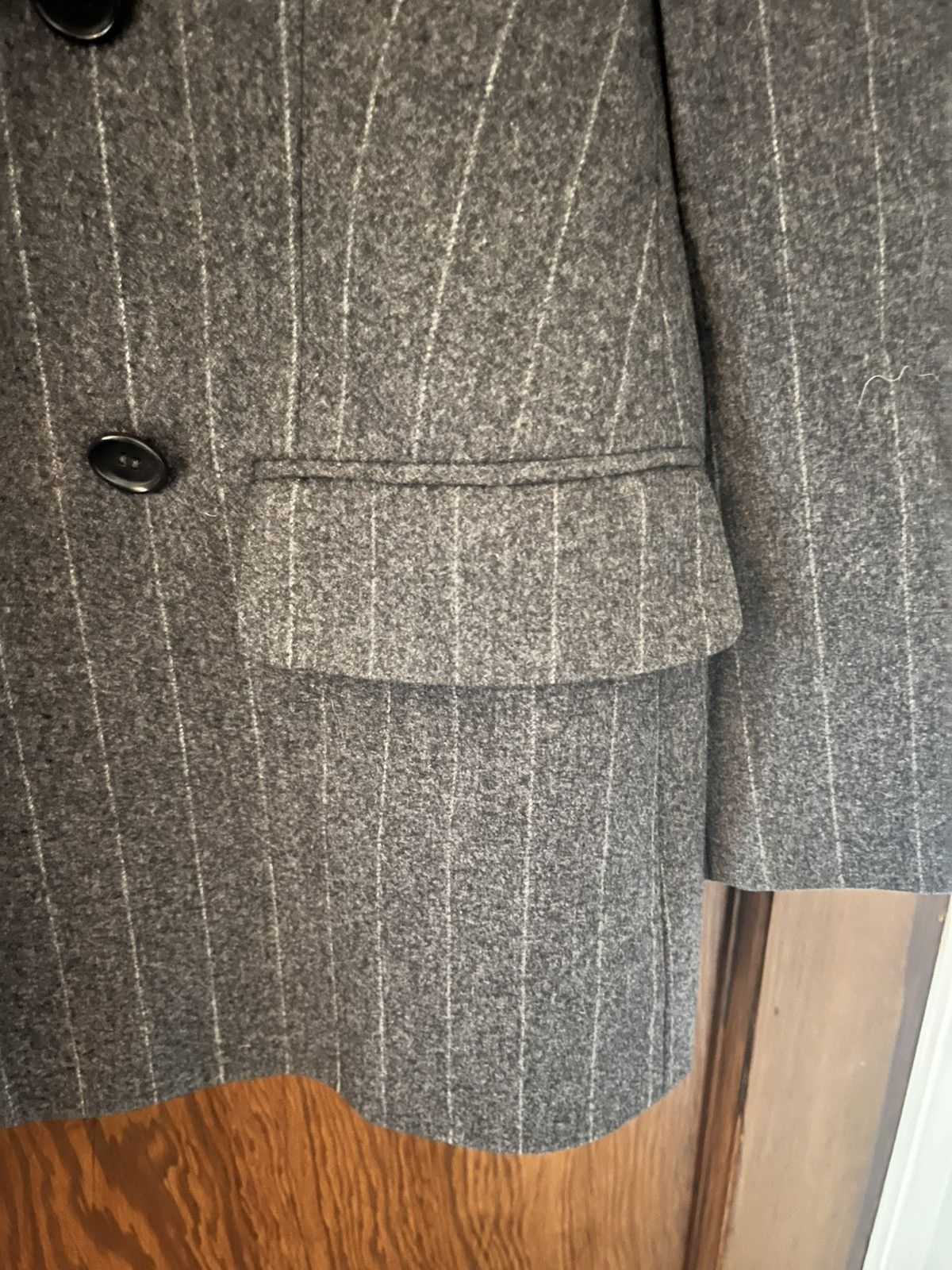 Kiton Kiton Double breasted wool grey blazer Size 36R - 6 Thumbnail
