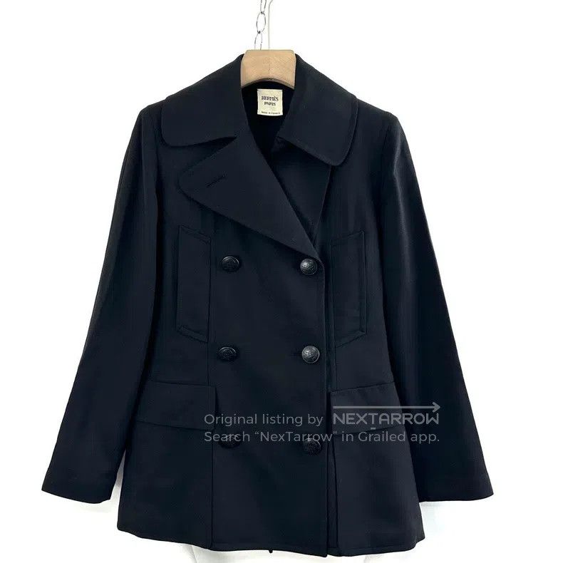Hermes Hermes Black ladies' double-breasted short jacket Size XS / US 0-2 / IT 36-38 - 1 Thumbnail