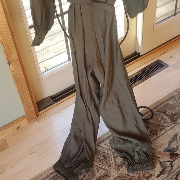 Banana Republic Banana Republic Army Green 1pc Belted Sz. S Jumpsuit Size 29" - 3 Thumbnail