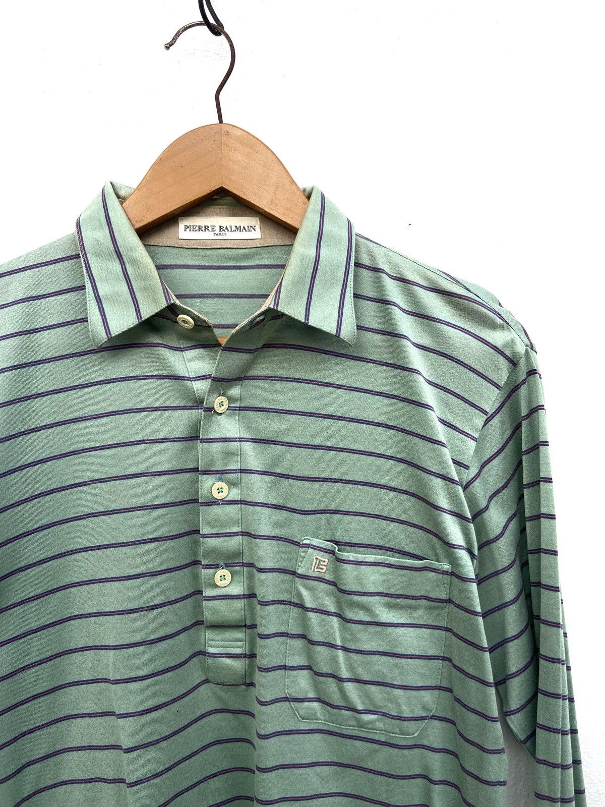 Pierre Balmain Vintage 90s Vintage Pierre Balmain polo long sleeve Size US M / EU 48-50 / 2 - 1 Thumbnail