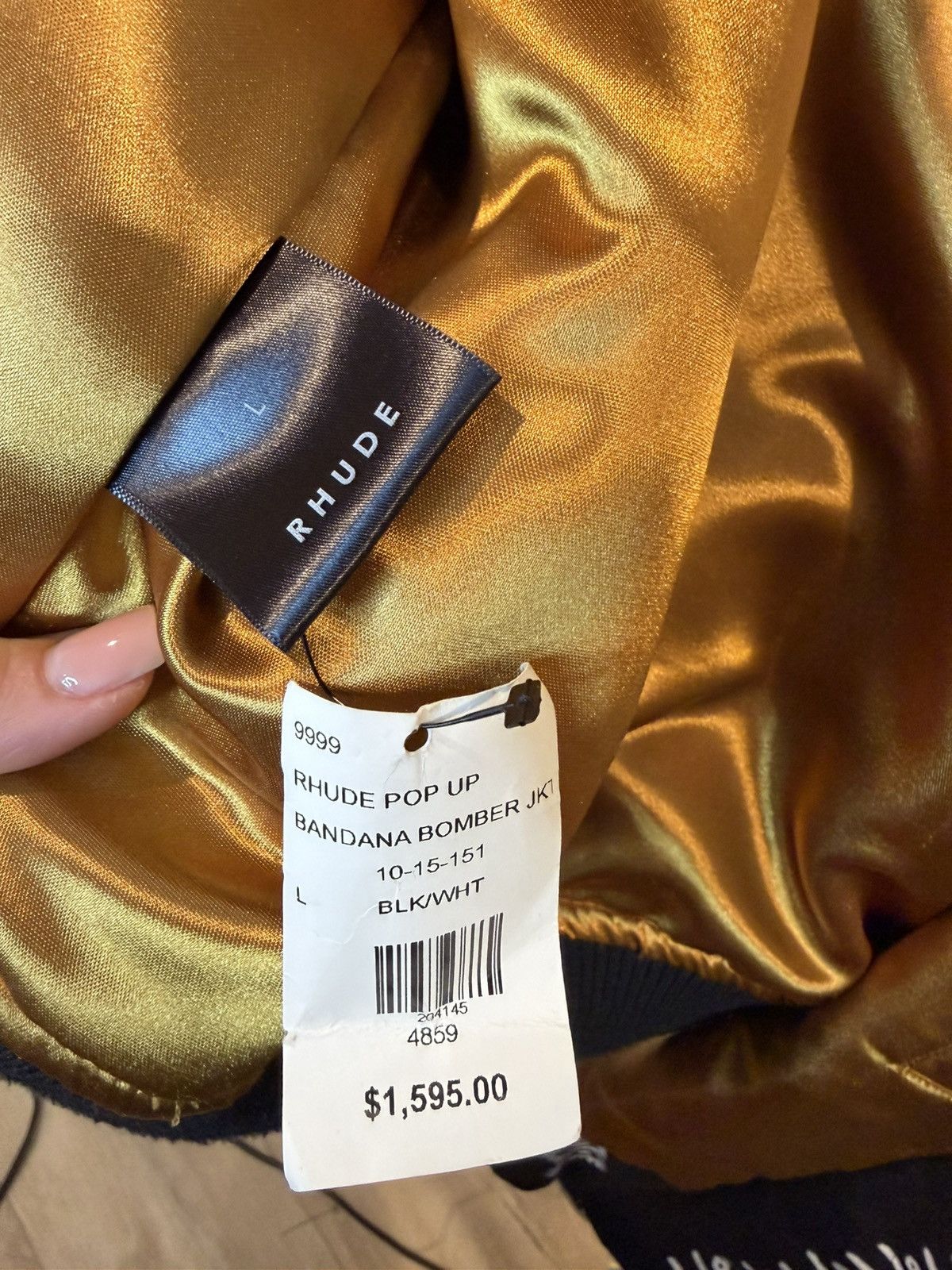 Rhude Rhude Friends and Family Bandana Bomber Size US L / EU 52-54 / 3 - 4 Thumbnail