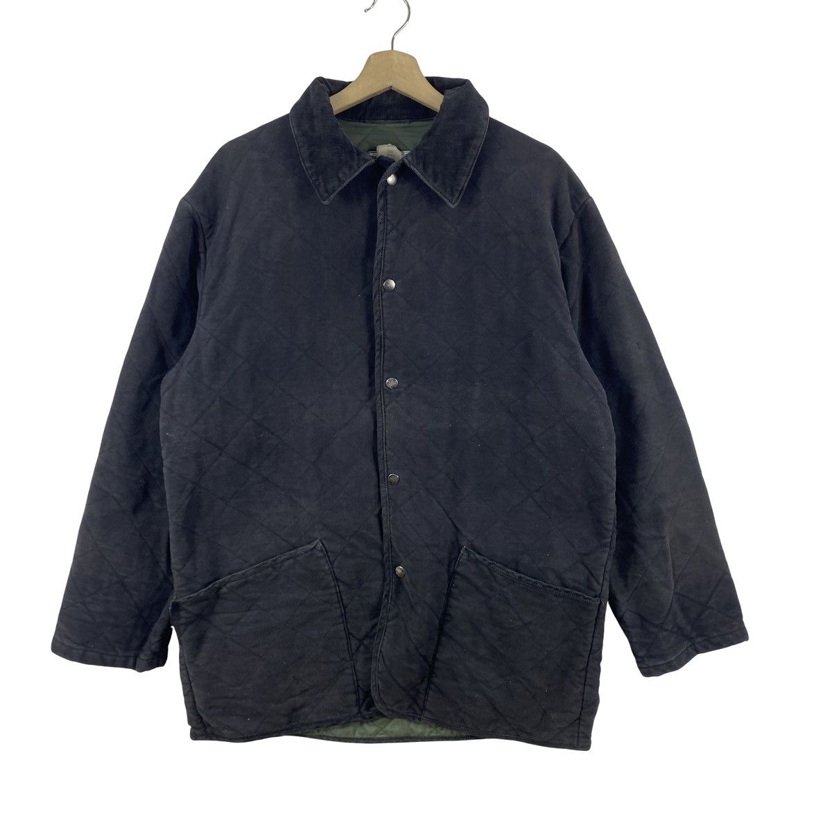 Vintage Vintage BARNEY’S NEW YORK Quilted Work Jacket Snap Button Size US L / EU 52-54 / 3 - 5 Thumbnail