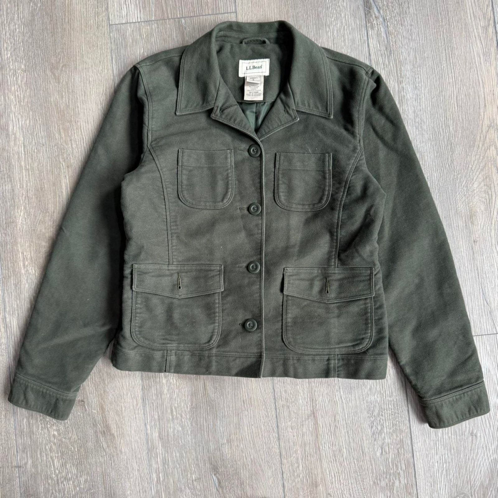 L.L. Bean Vintage Y2K LL Bean Button Up Cropped Jacket Size S / US 4 / IT 40 - 1 Thumbnail