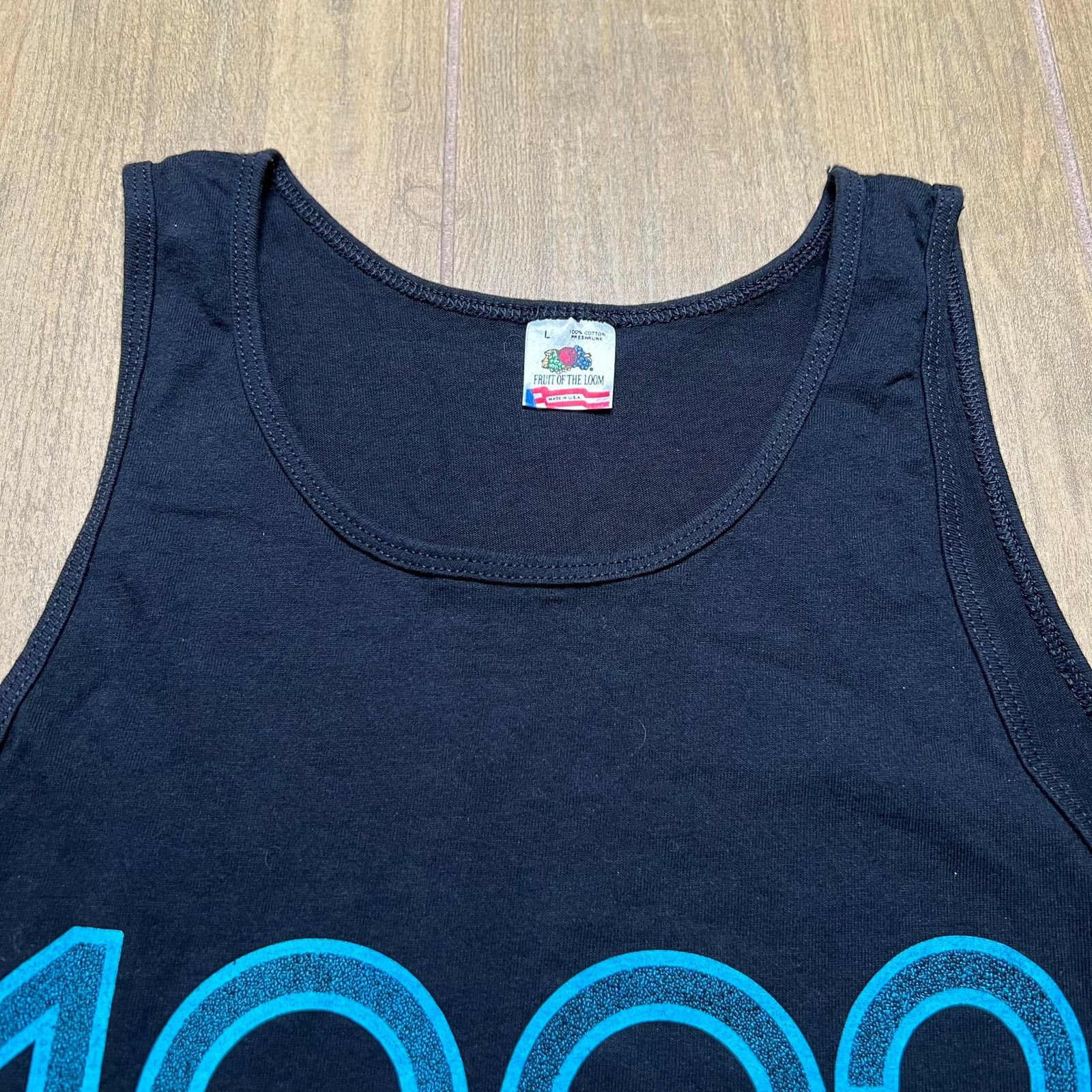 Fruit Of The Loom Vintage 90s Hot August Nights Reno Men's Tank Top Black Sz L Size US L / EU 52-54 / 3 - 4 Thumbnail