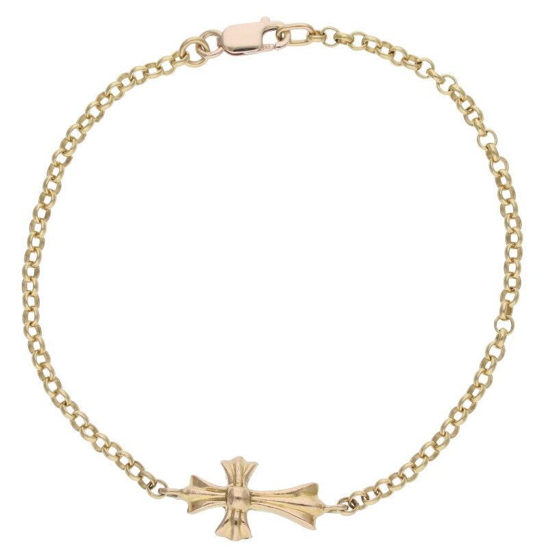 Chrome Hearts 22K Baby Fat Chain Gold Bracelet