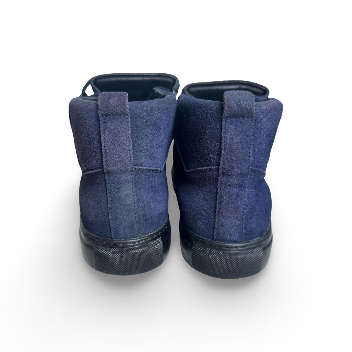 Balenciaga balenciaga dark blue suede arena hightops Size US 12 / EU 45 - 6 Thumbnail