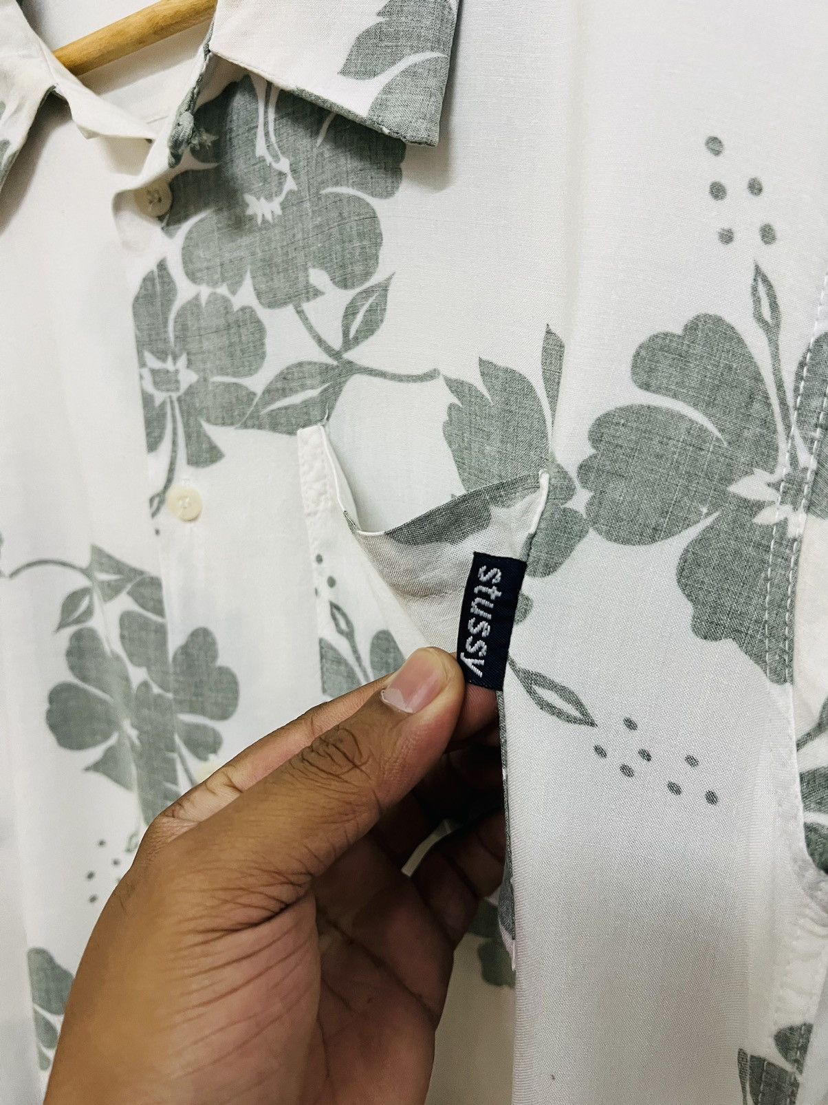 Stussy Vintage 1990s Stussy C Floral Hawaiian Camp Collar Shirt Size US M / EU 48-50 / 2 - 16 Thumbnail