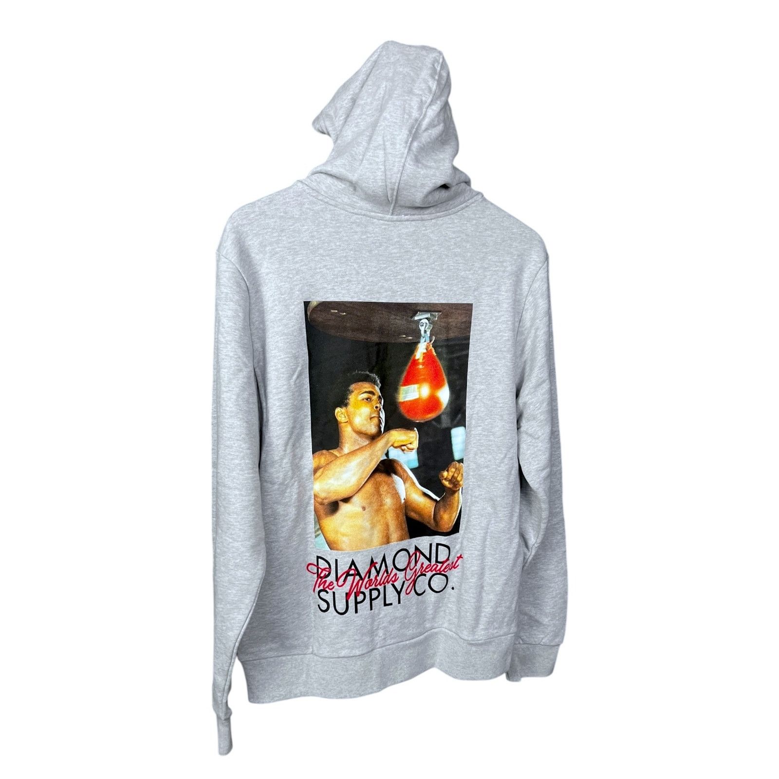 Diamond Supply Co. Diamond Supply Co. Men's Medium Muhammad Ali Gray Hoodie NWT Size US M / EU 48-50 / 2 - 6 Thumbnail