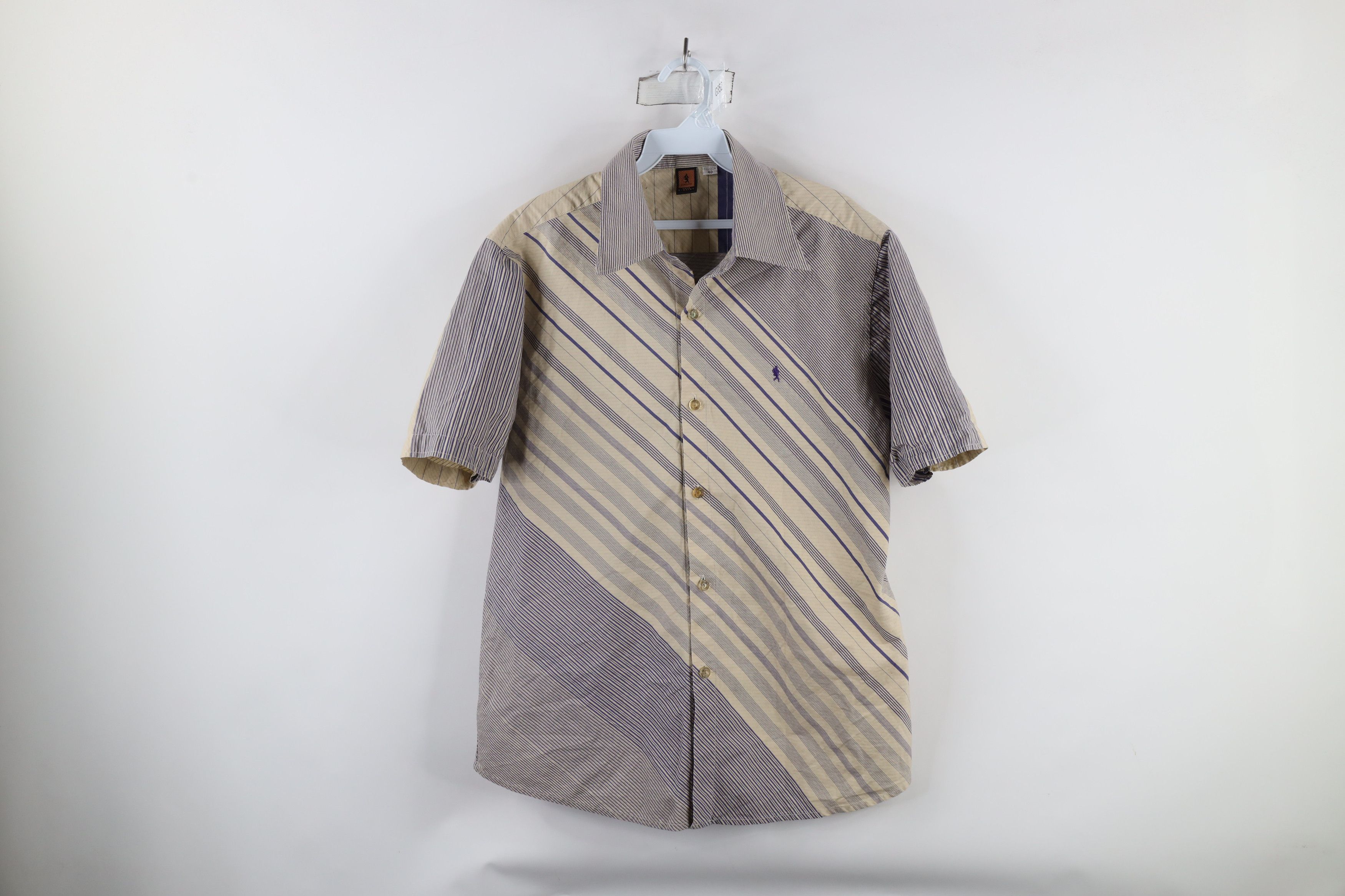 Vintage Vintage Streetwear Block Short Sleeve Collared Button Shirt Size US XXL / EU 58 / 5 - 1 Thumbnail