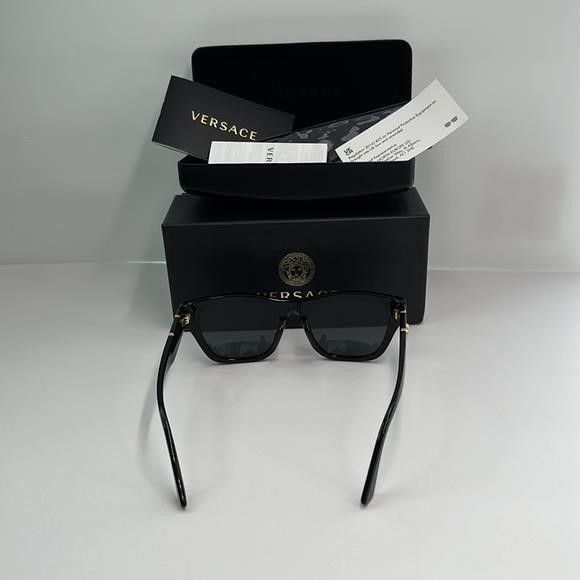 Versace New Authentic VERSACE Men's Low Bridge Fit Sunglasses VE4457 Size ONE SIZE - 12 Thumbnail