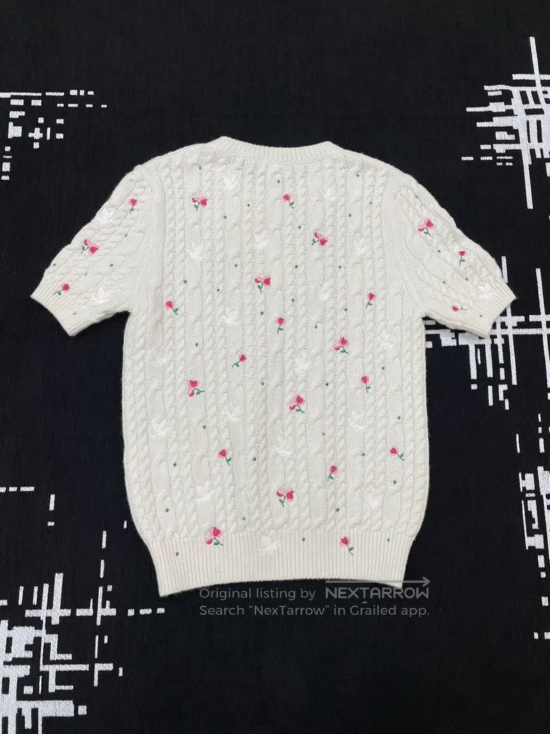 Dior Dior 26 early spring flower letter logo embroidery knitted Size XS / US 0-2 / IT 36-38 - 2 Thumbnail