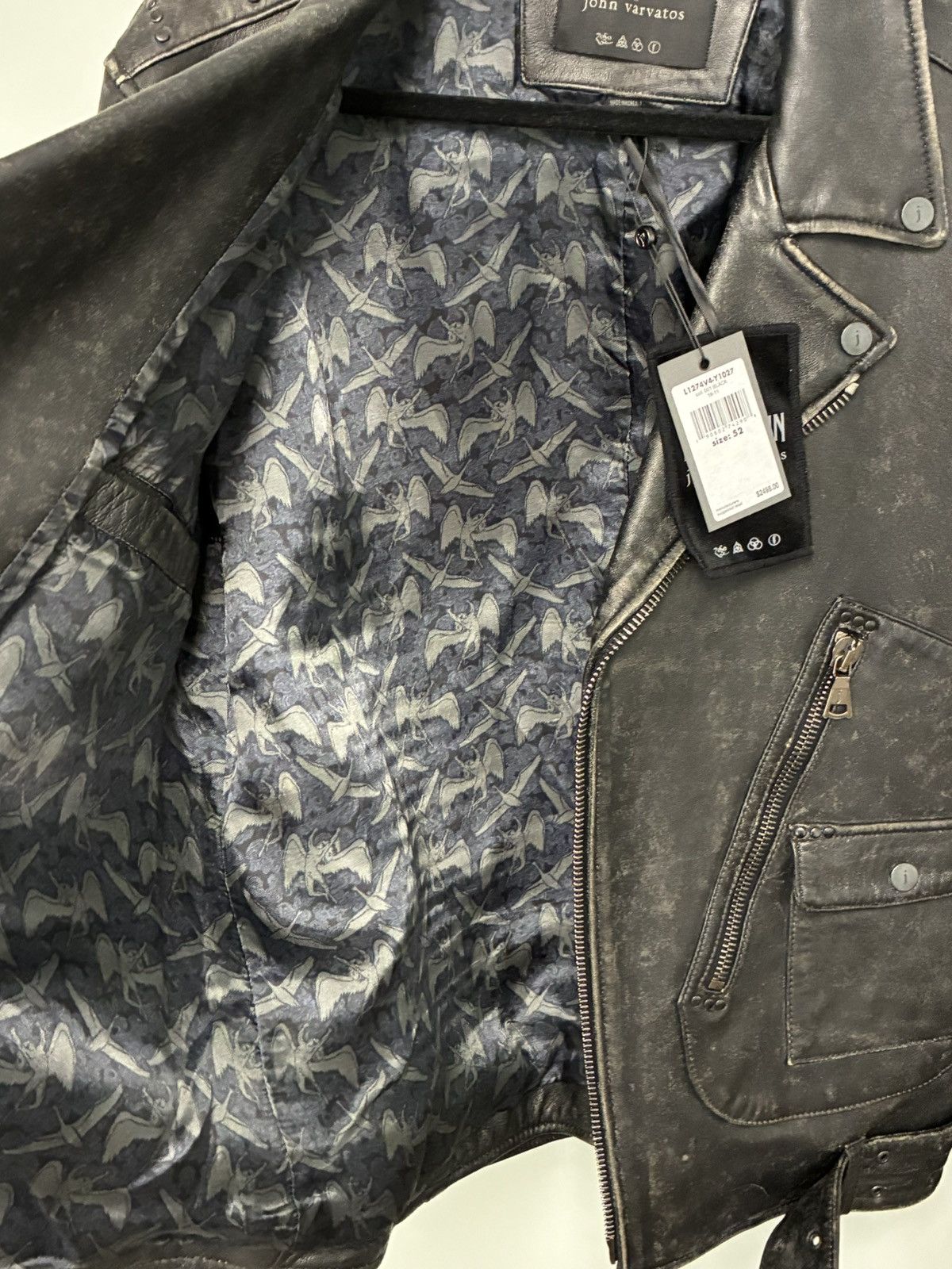 John Varvatos Led Zeppelin leather biker jacket EU 52 USA 42 Size US L / EU 52-54 / 3 - 7 Thumbnail