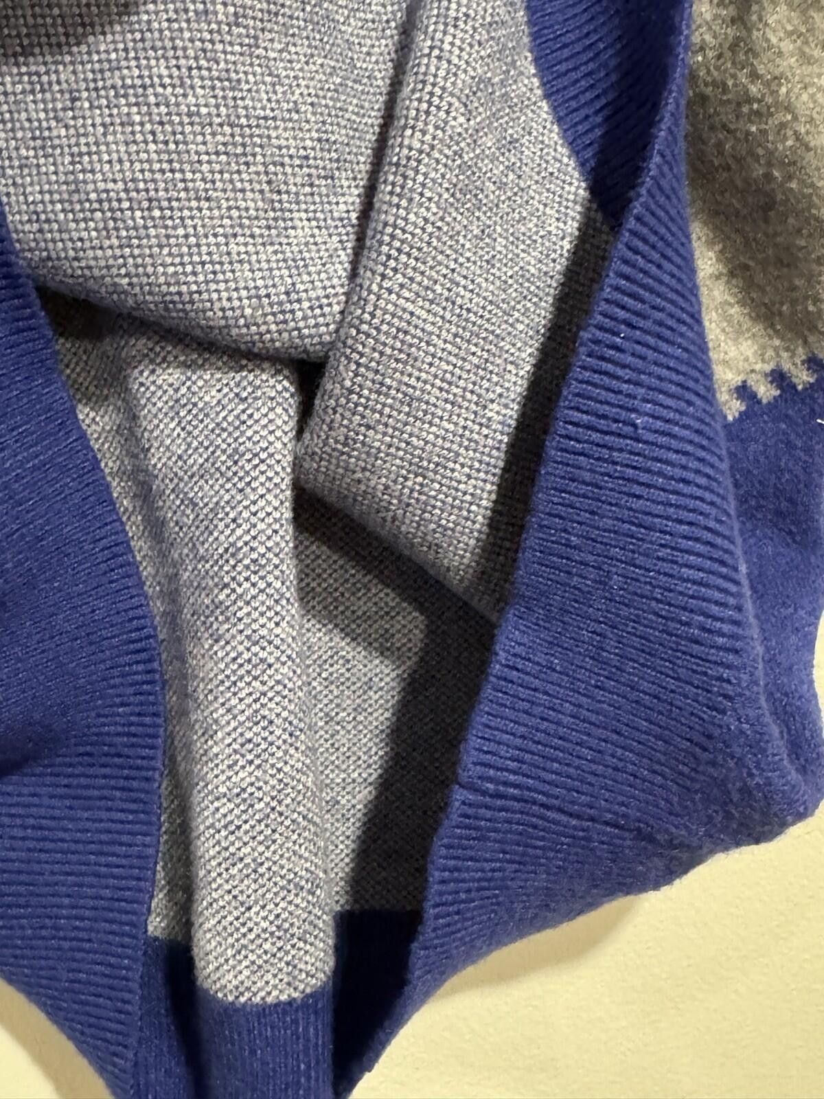 The Unbranded Brand Women Blue White And Gray Soft Pullover Sweater Dress Size L Size L / US 10 / IT 46 - 10 Thumbnail