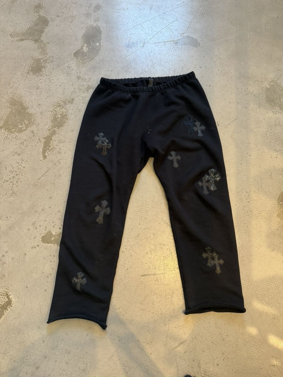 Chrome Hearts CHROME HEARTS CROSS PATCH SWEATPANTS Size US 36 / EU 52 - 3 Thumbnail