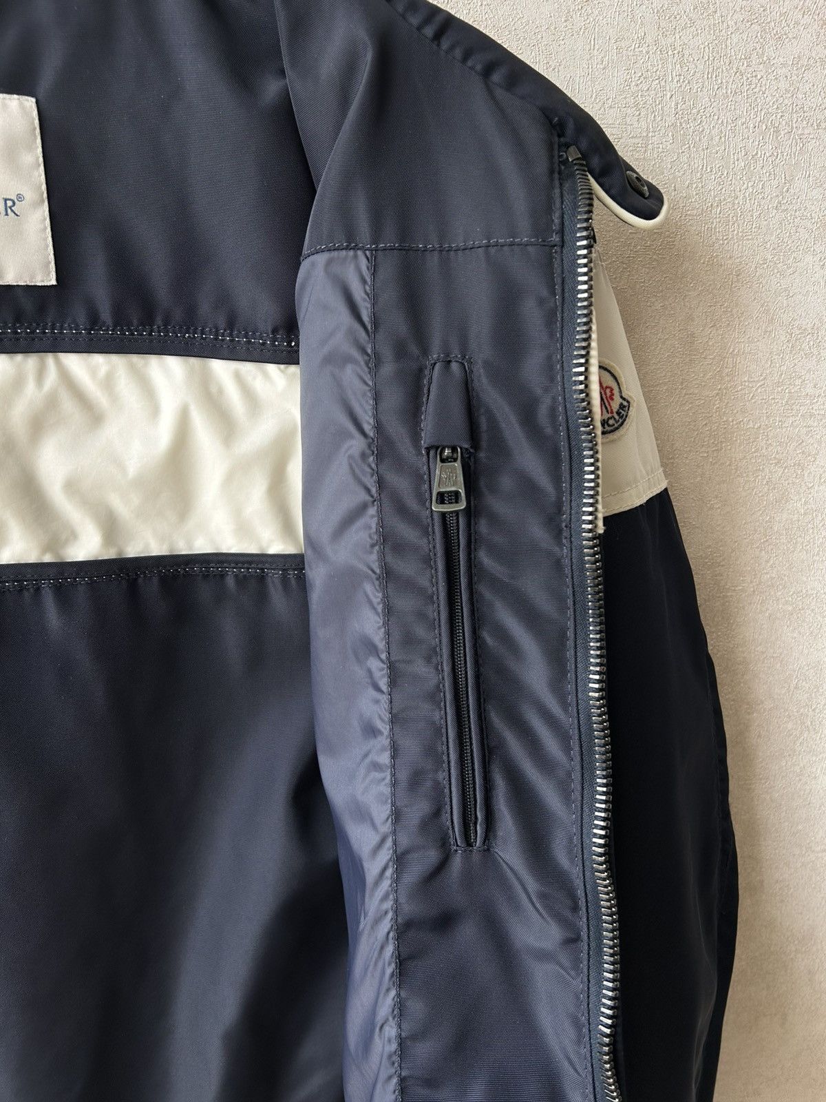 Moncler Vintage Moncler Light Moto Biker Jacket Size US M / EU 48-50 / 2 - 9 Thumbnail