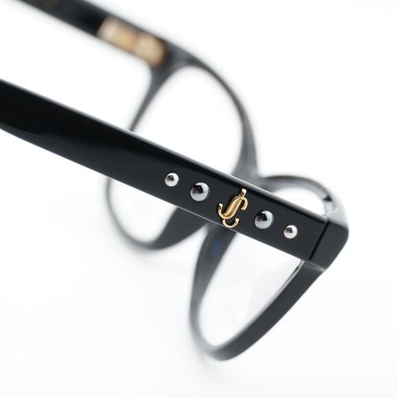 Jimmy Choo Jimmy Choo JC334 0807 00 Eyeglasses Black 54mm Cat Eye Frame Size ONE SIZE - 6 Thumbnail