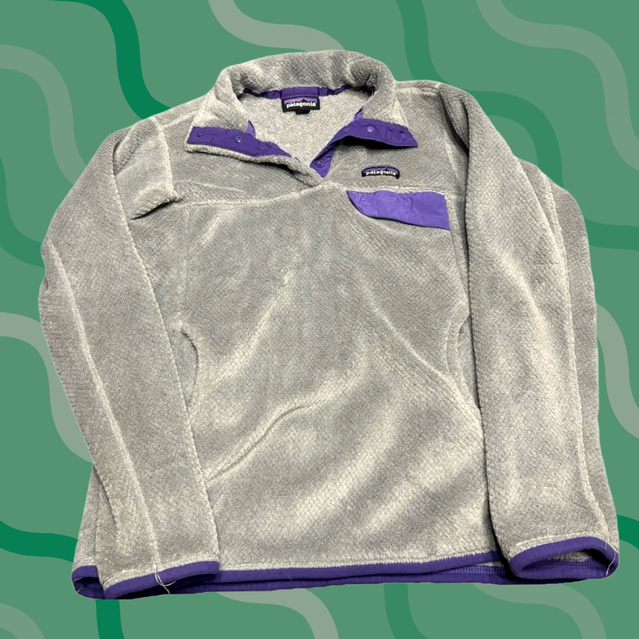 Patagonia Patagonia Women's Re-Tool Pullover Jacket Gray Purple Size M Size M / US 6-8 / IT 42-44 - 1 Thumbnail