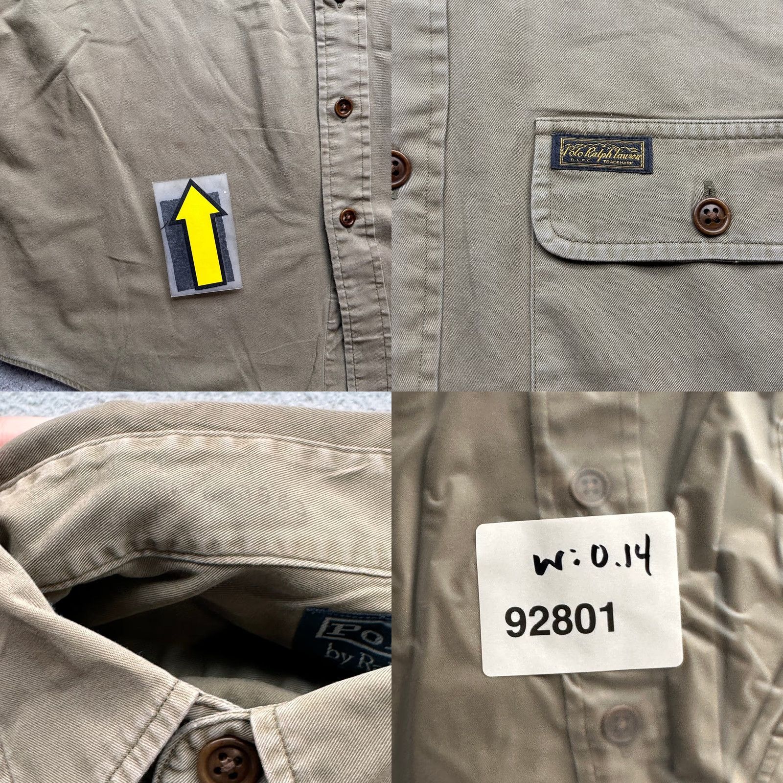 Polo Ralph Lauren Polo Ralph Lauren Twill Button-Up Shirt Mens Large Long Sleeve Brown Size US L / EU 52-54 / 3 - 8 Thumbnail