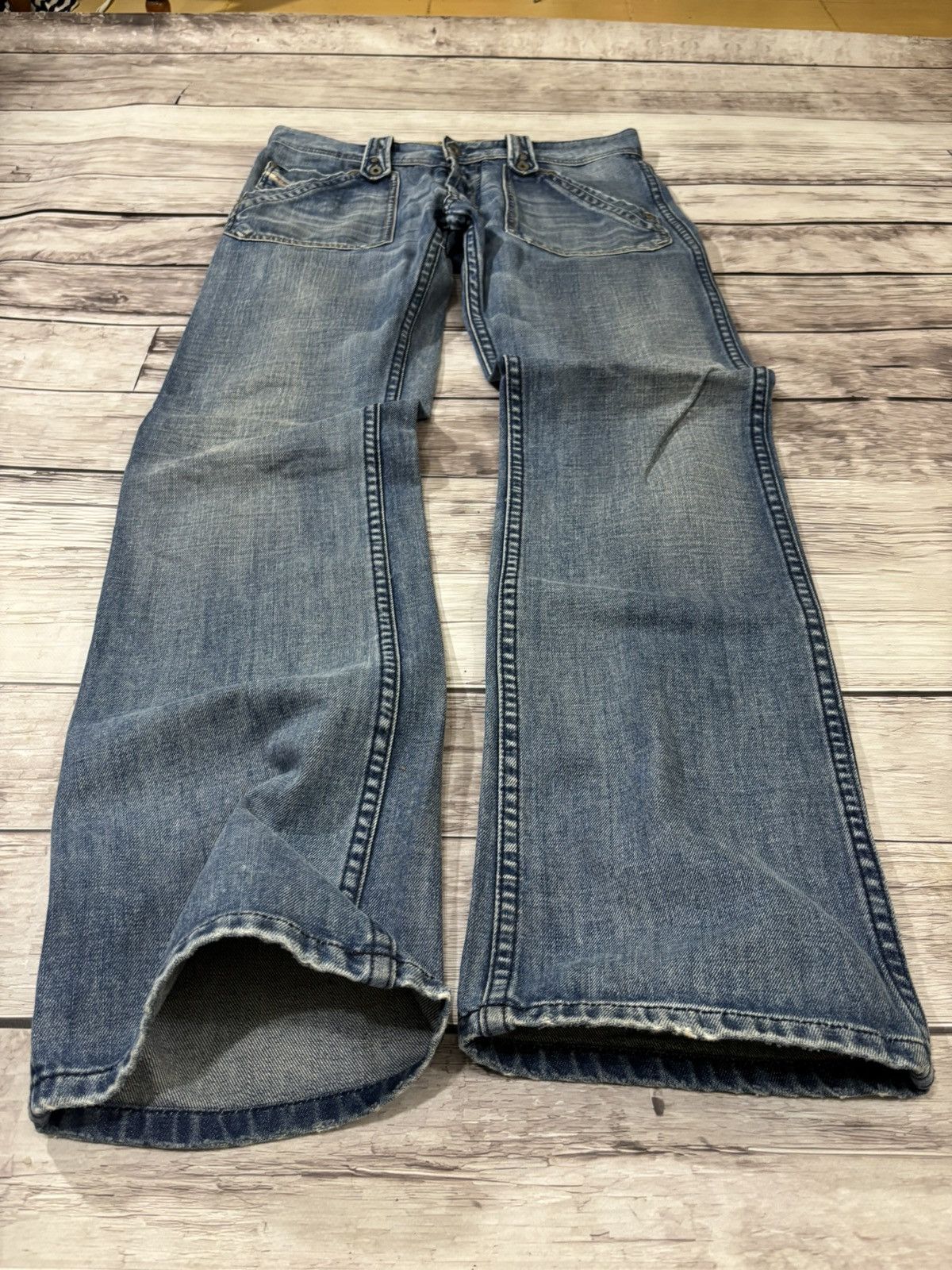 Diesel × Hysteric Glamour Rick Owens Junya Watanabe Style Diesel Flared Sexy Jeans Size US 32 / EU 48 - 2 Thumbnail