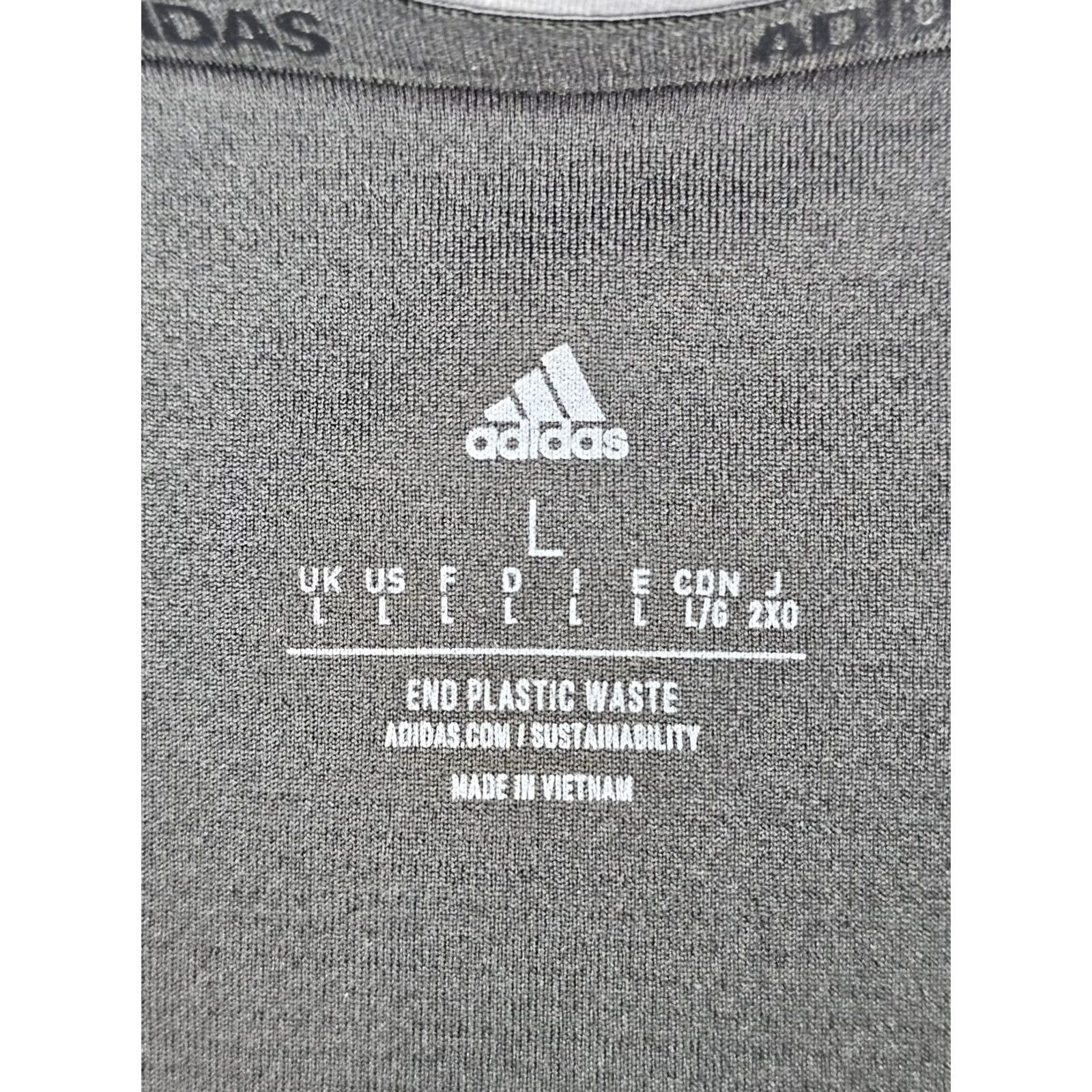 Adidas Adidas Lightweight 1/2 Zip Performance Shirt Men L Black Long Sleeve Mock Neck Size US L / EU 52-54 / 3 - 7 Thumbnail