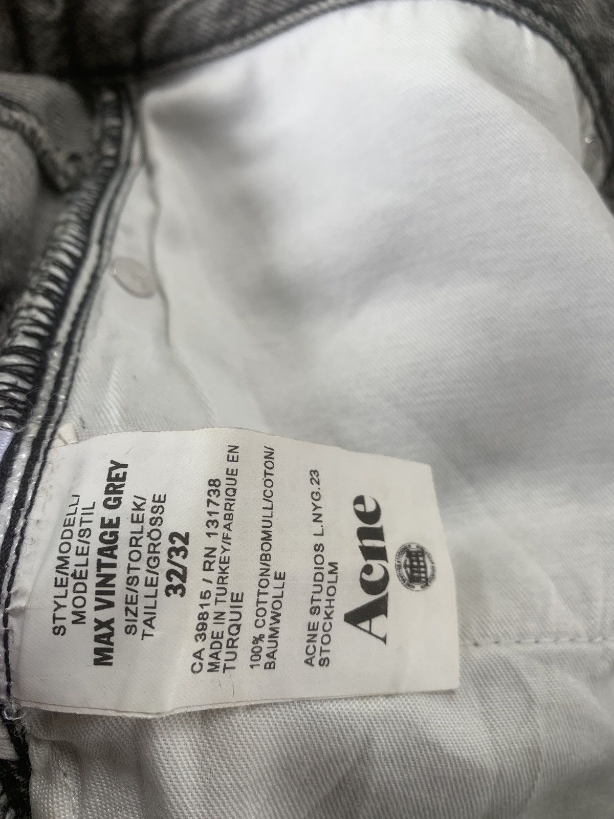 Acne Studios Acne studios max vintage grey denim pant Size US 32 / EU 48 - 5 Thumbnail