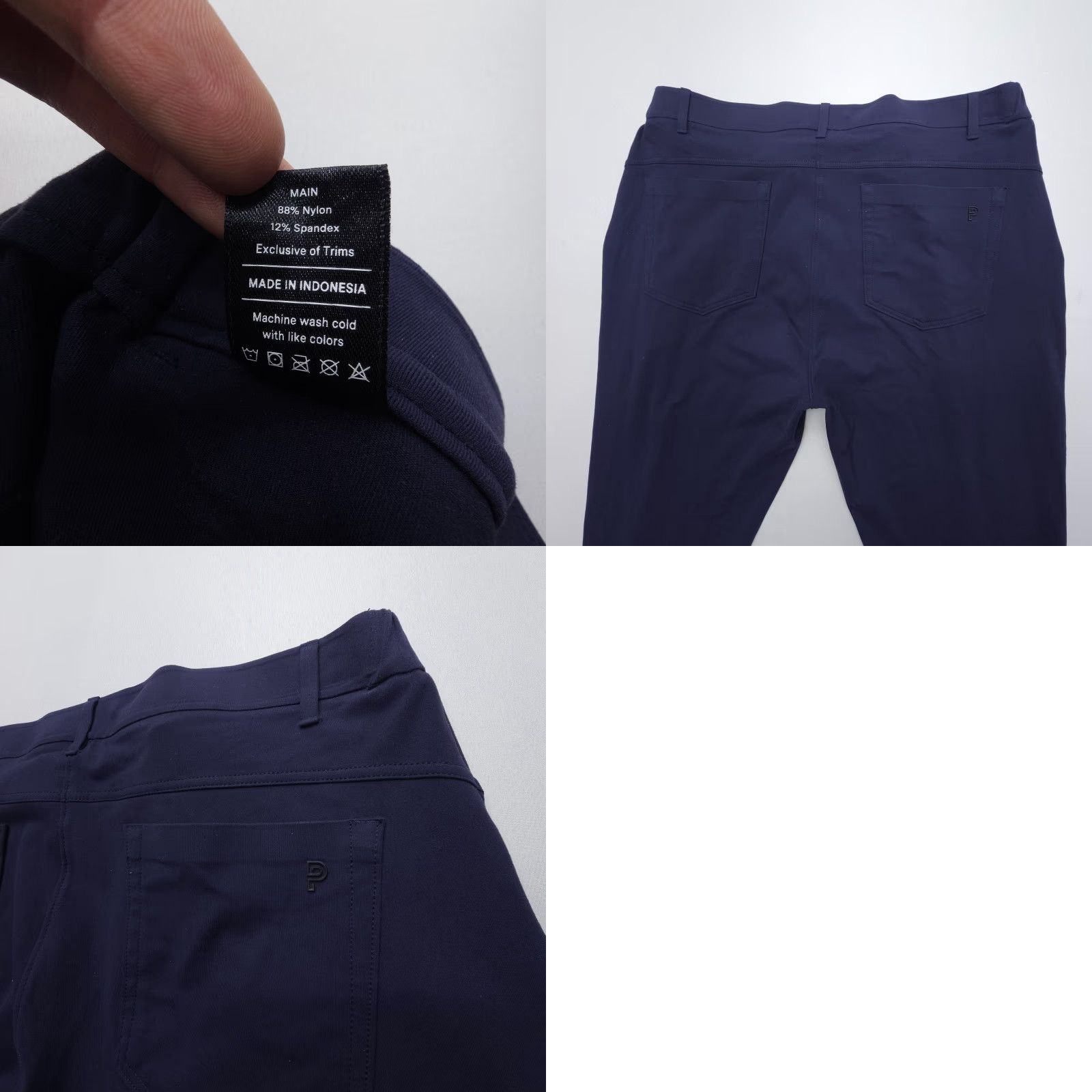 Vintage Public Rec Gamechanger Pants Mens 36 x 34 Blue Tech Performance Chinos Stretch Size US 36 / EU 52 - 8 Thumbnail