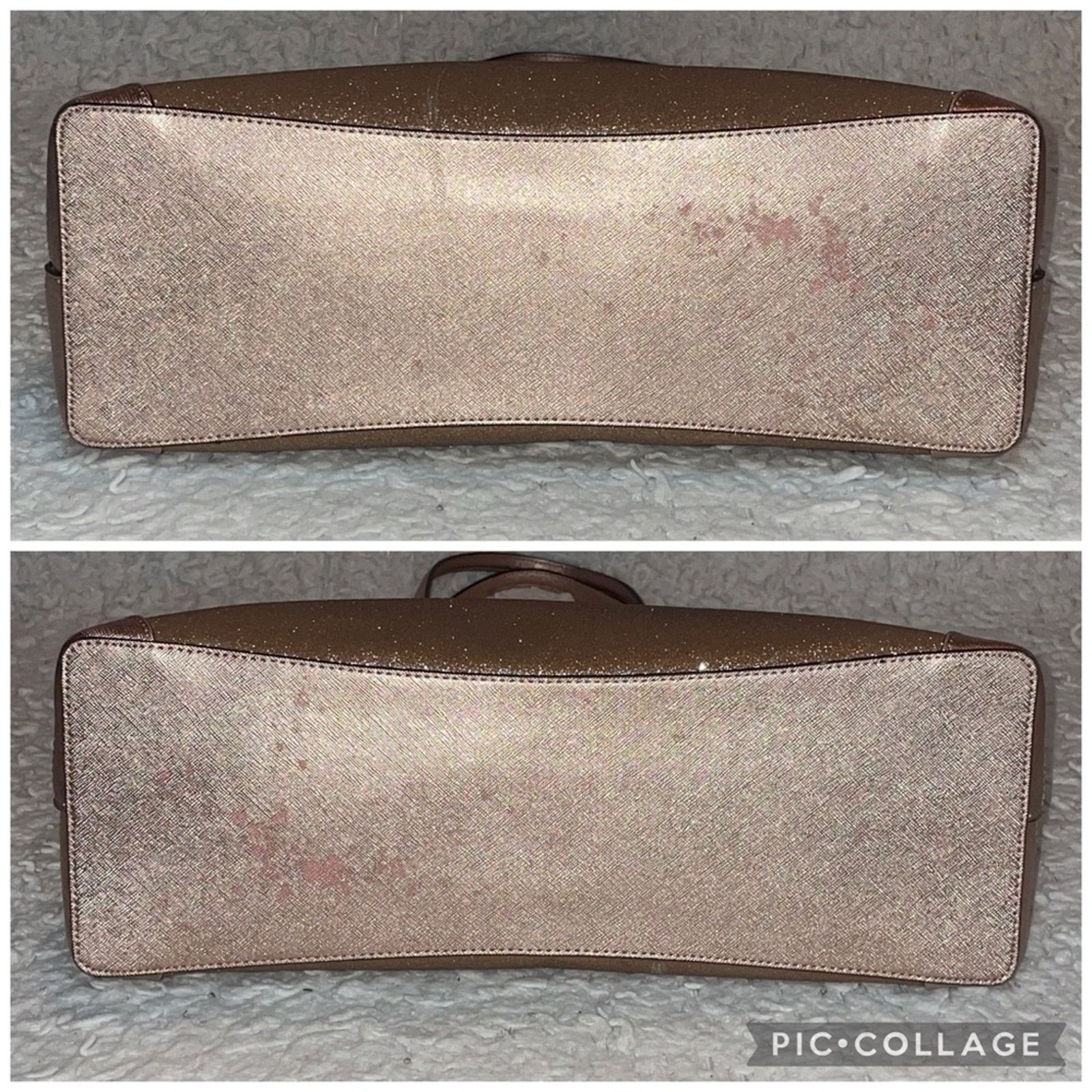 Kate Spade Kate Spade Rose Gold Glitter Zip Tote Bag Size ONE SIZE - 10 Thumbnail